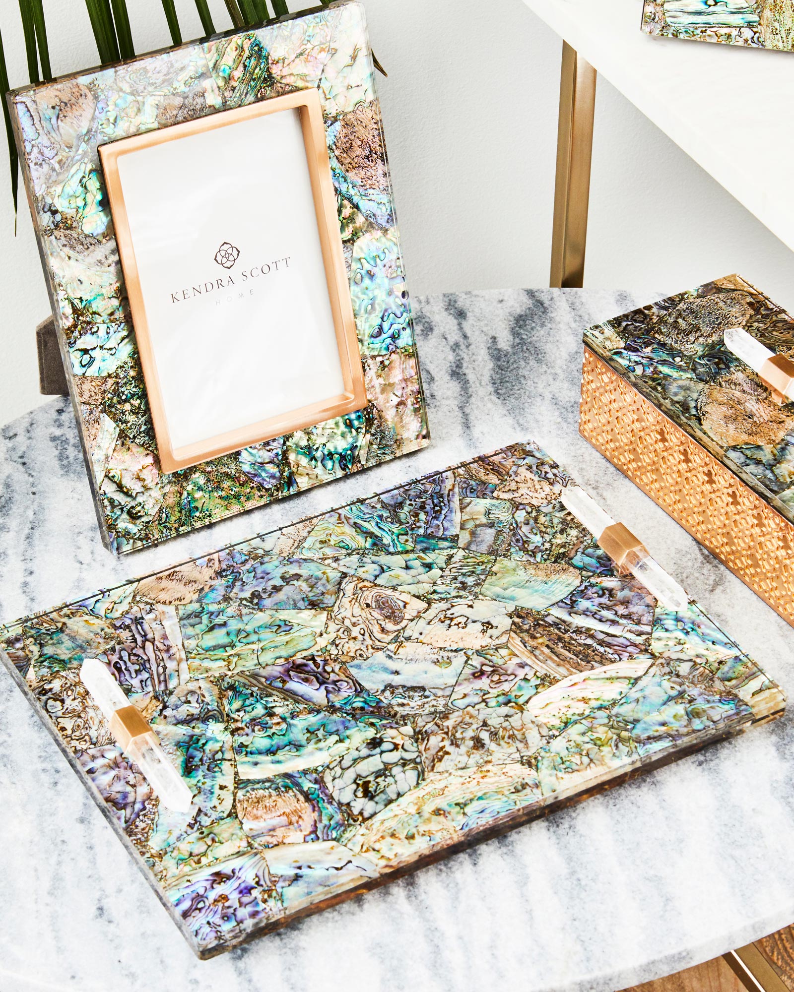 Small Decorative Tray in White Mother of Pearl Kendra Scott