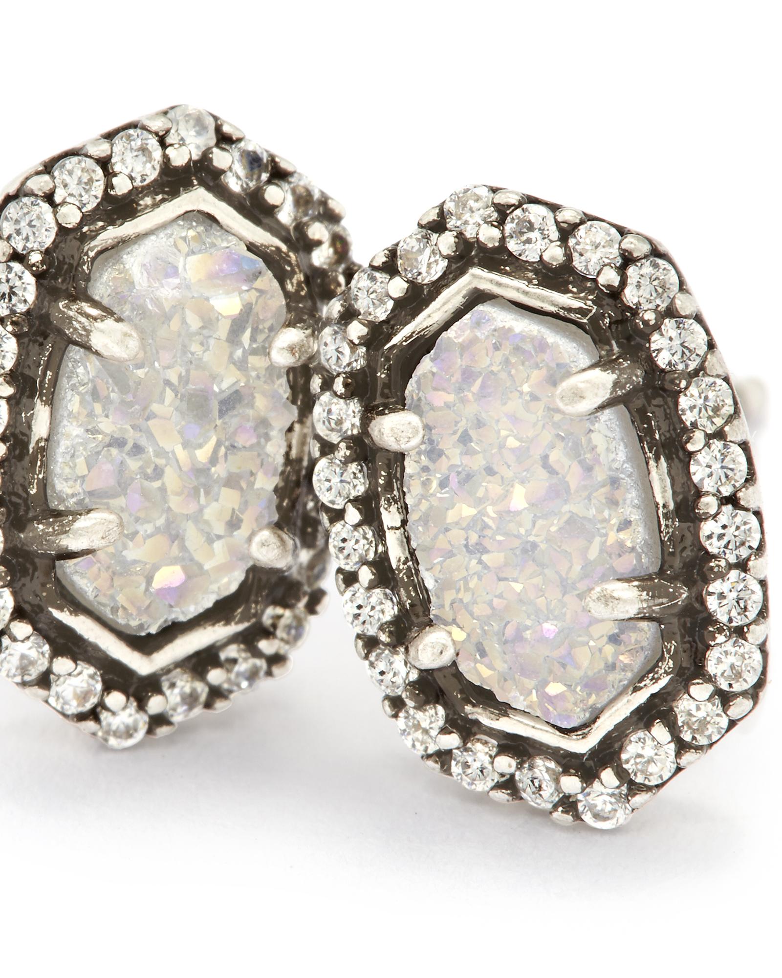 Cade Antique Silver Stud Earrings Bridal Kendra Scott