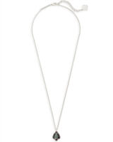 Cory Silver Pendant Necklace in Black Pearl | Kendra Scott