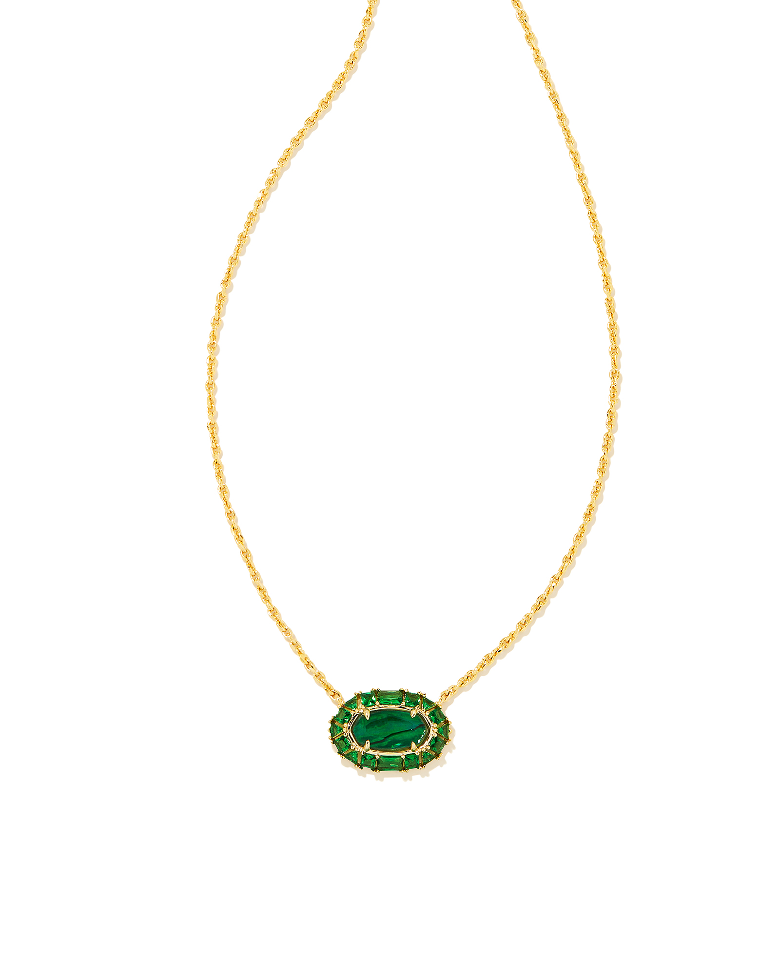 Kendra Scott Blair Gold Butterfly Pendant Necklace in Emerald Mix  9608802892 - Jacob Time Inc
