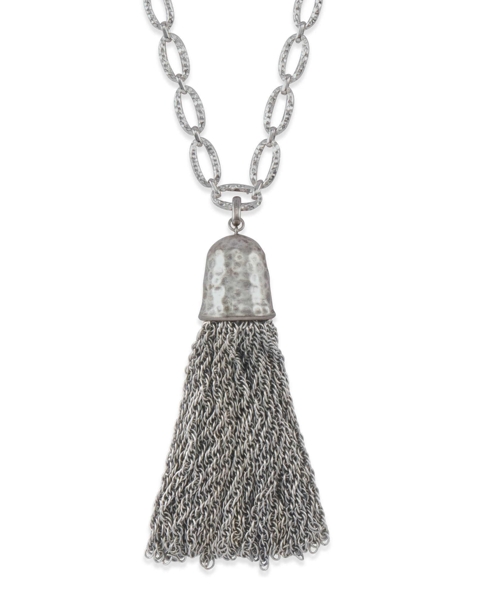 Tassel Charm Necklace Set in Vintage 