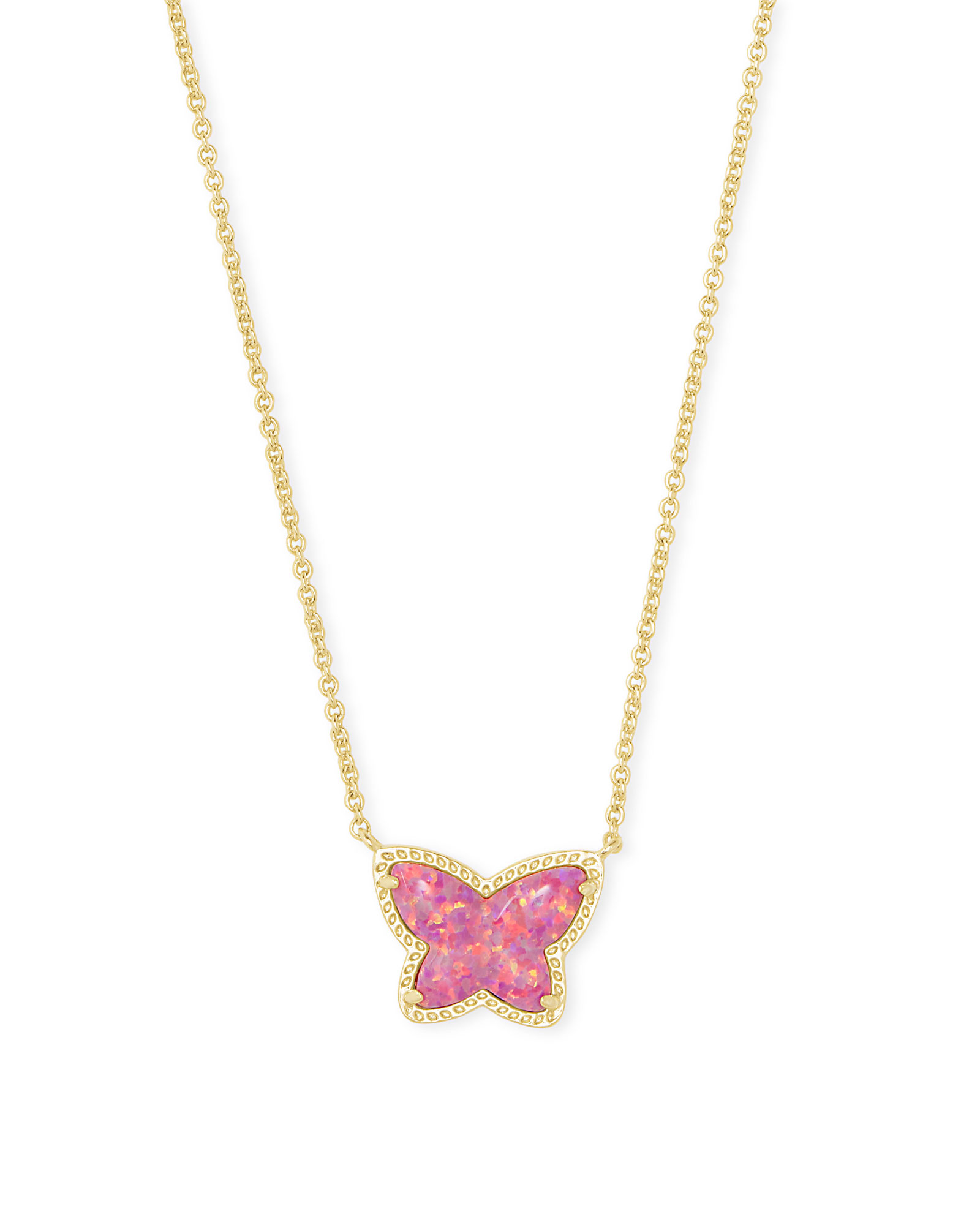 Lillia Butterfly Gold Pendant Necklace 