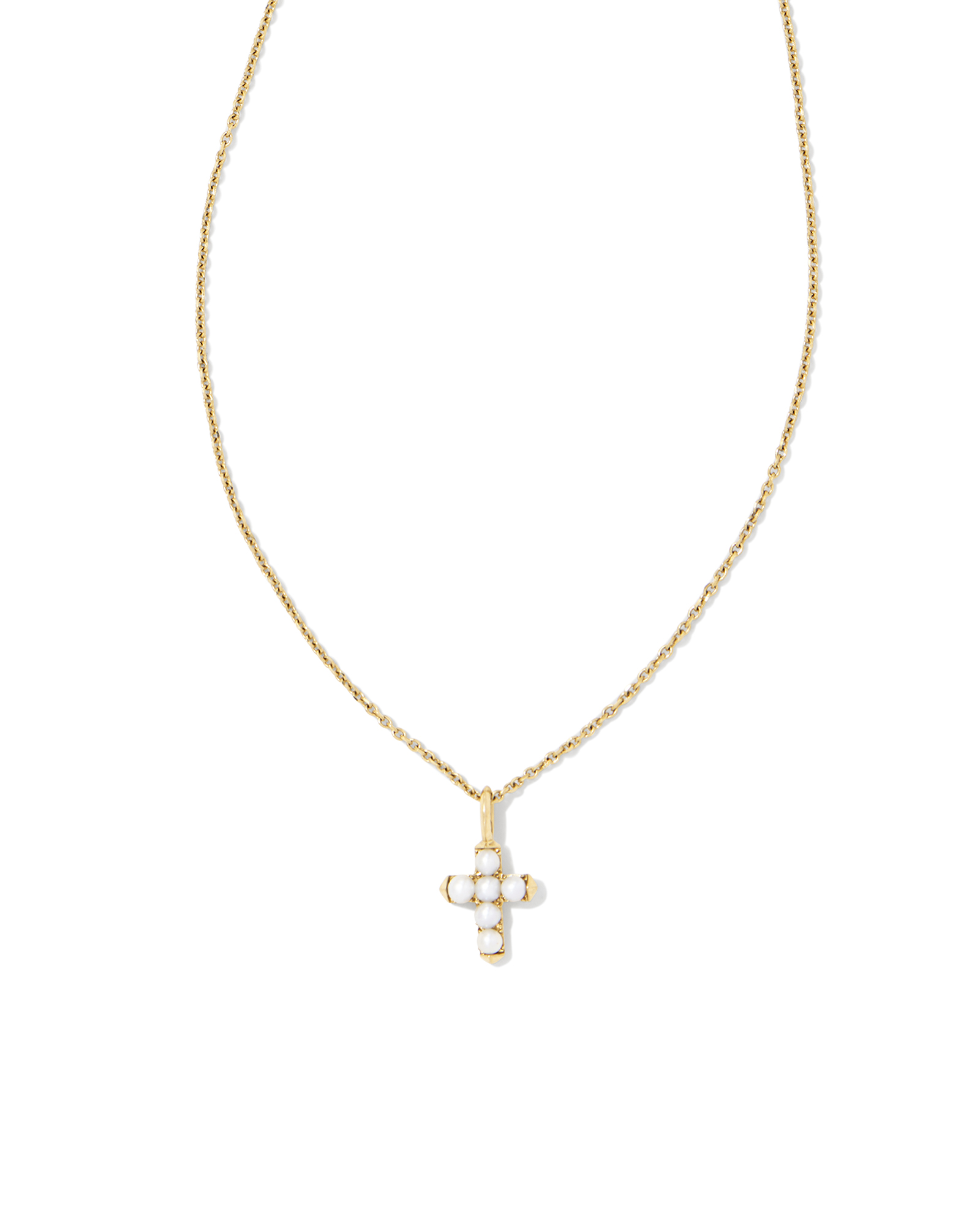 Small Gold Cross - 14-Karat Yellow Gold Cross Necklace: The King's Cro