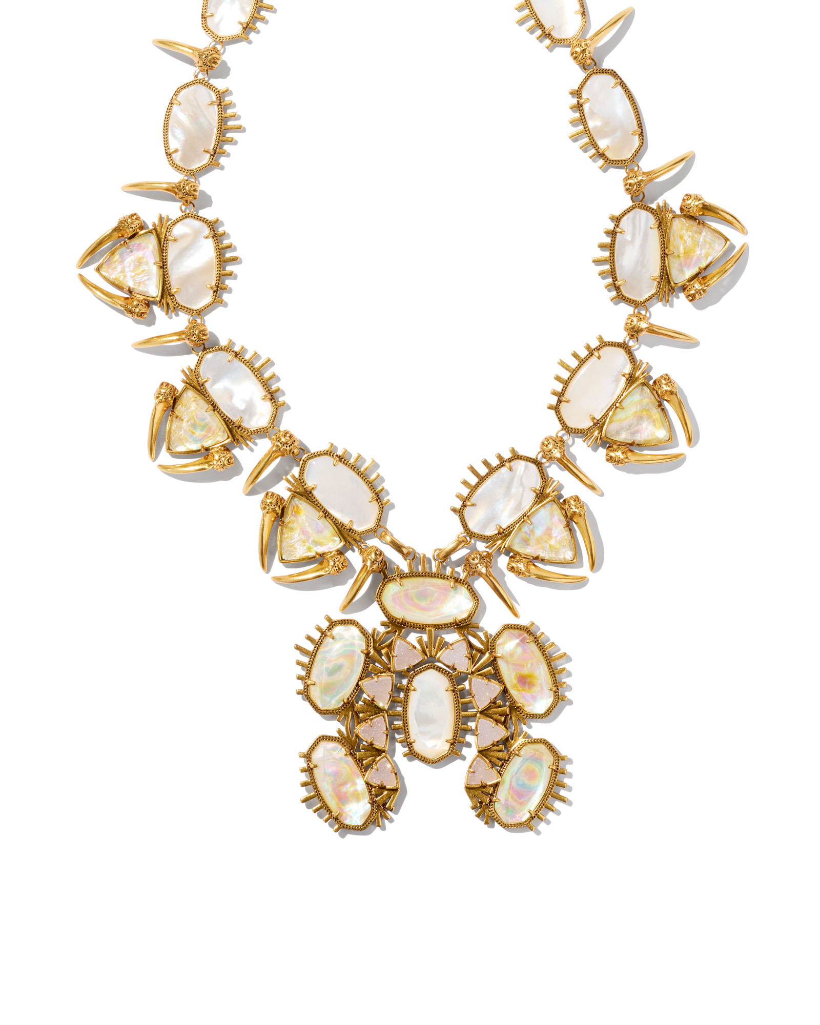 Abalone statement necklace discount