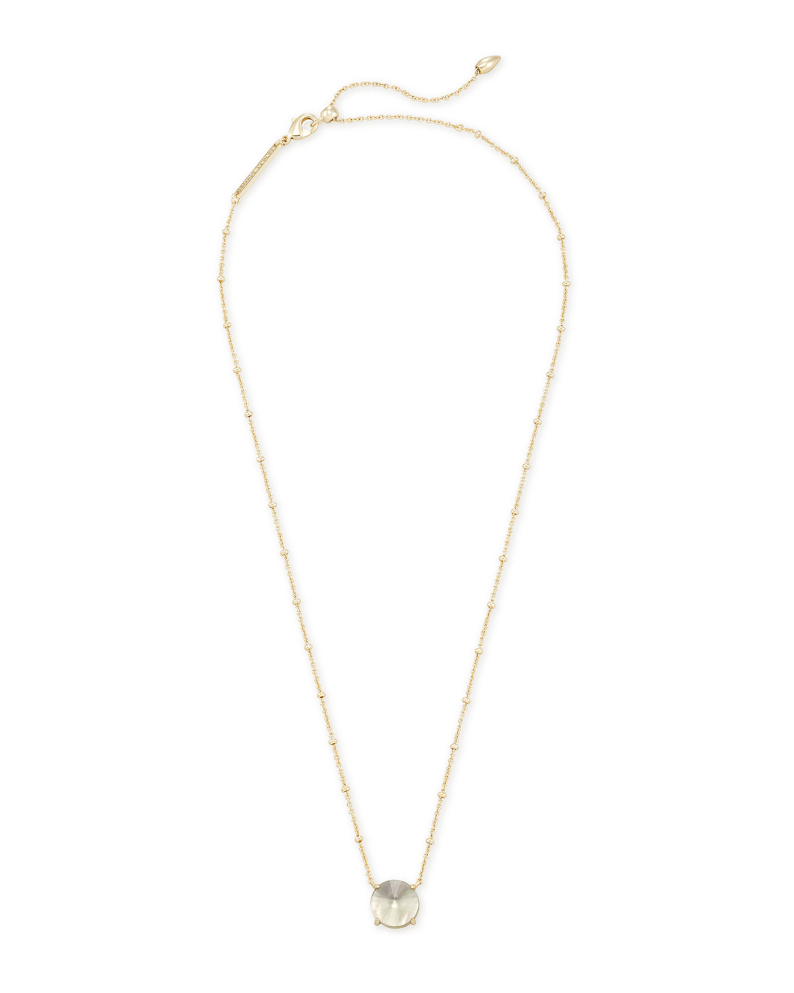 Jolie Gold Pendant Necklace in Gray Illusion | Kendra Scott