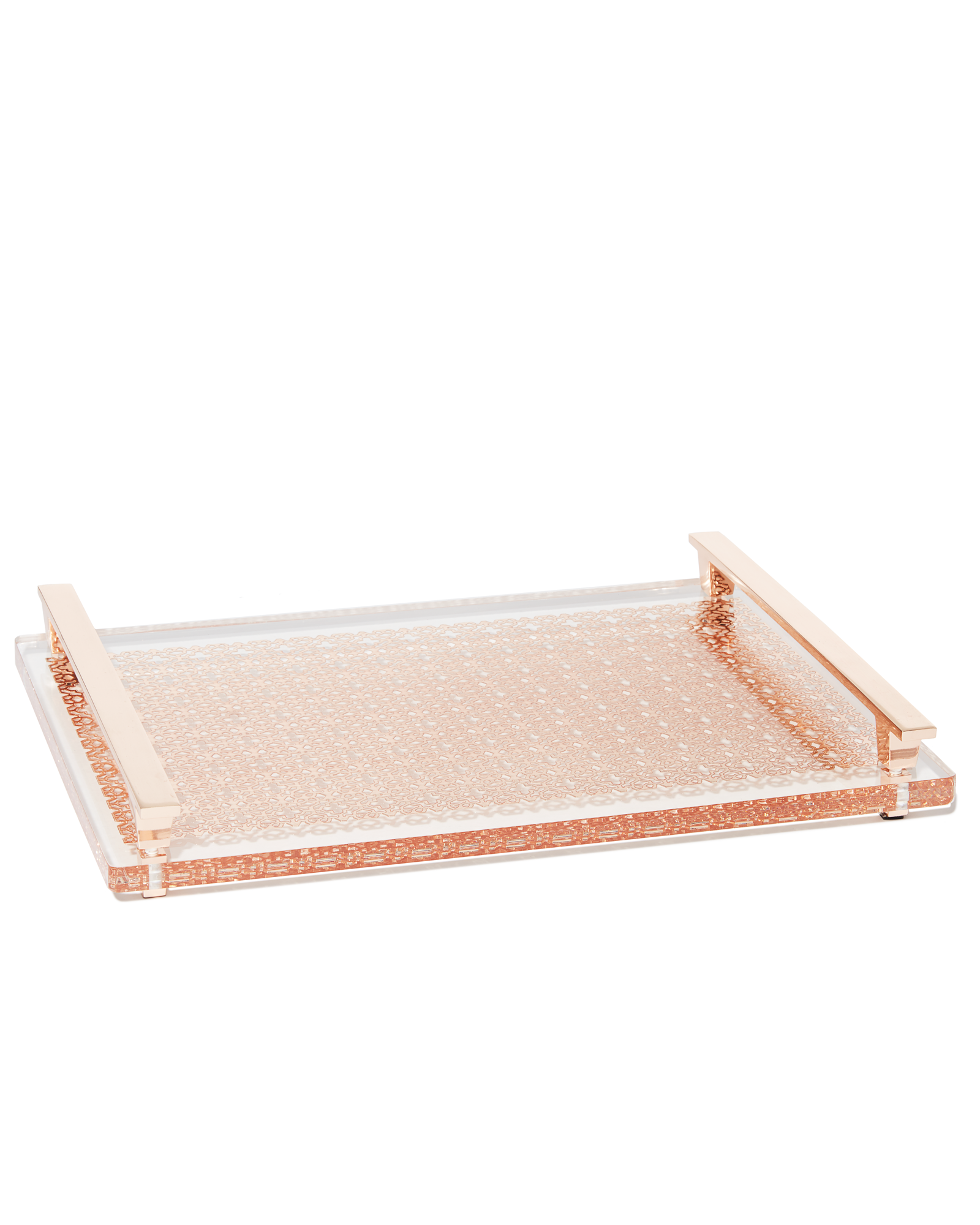 Acrylic Tray with Rose Gold Filigree | Kendra Scott