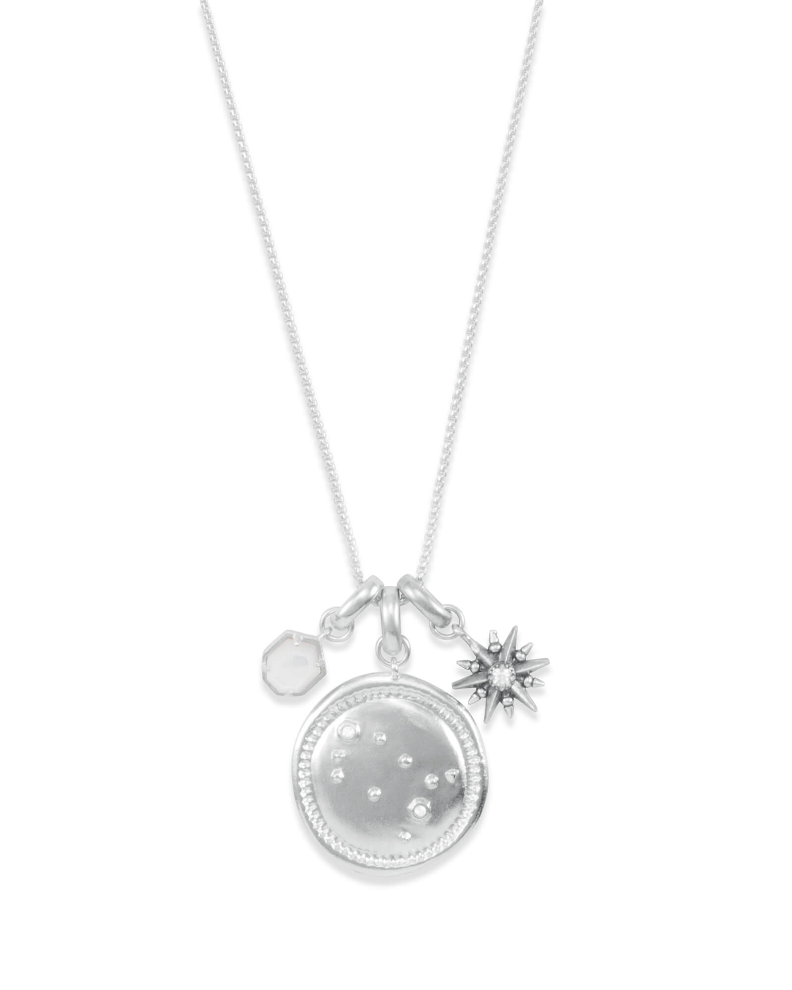June Gemini Charm Necklace Set in 