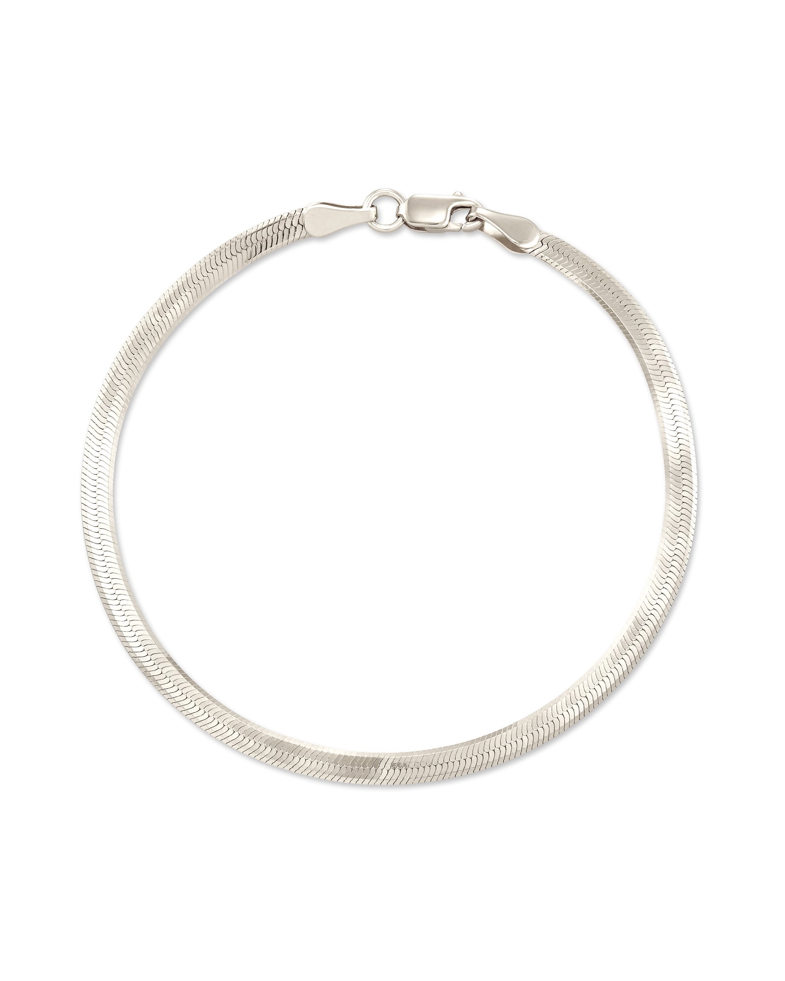 Herringbone Chain Bracelet in Sterling 