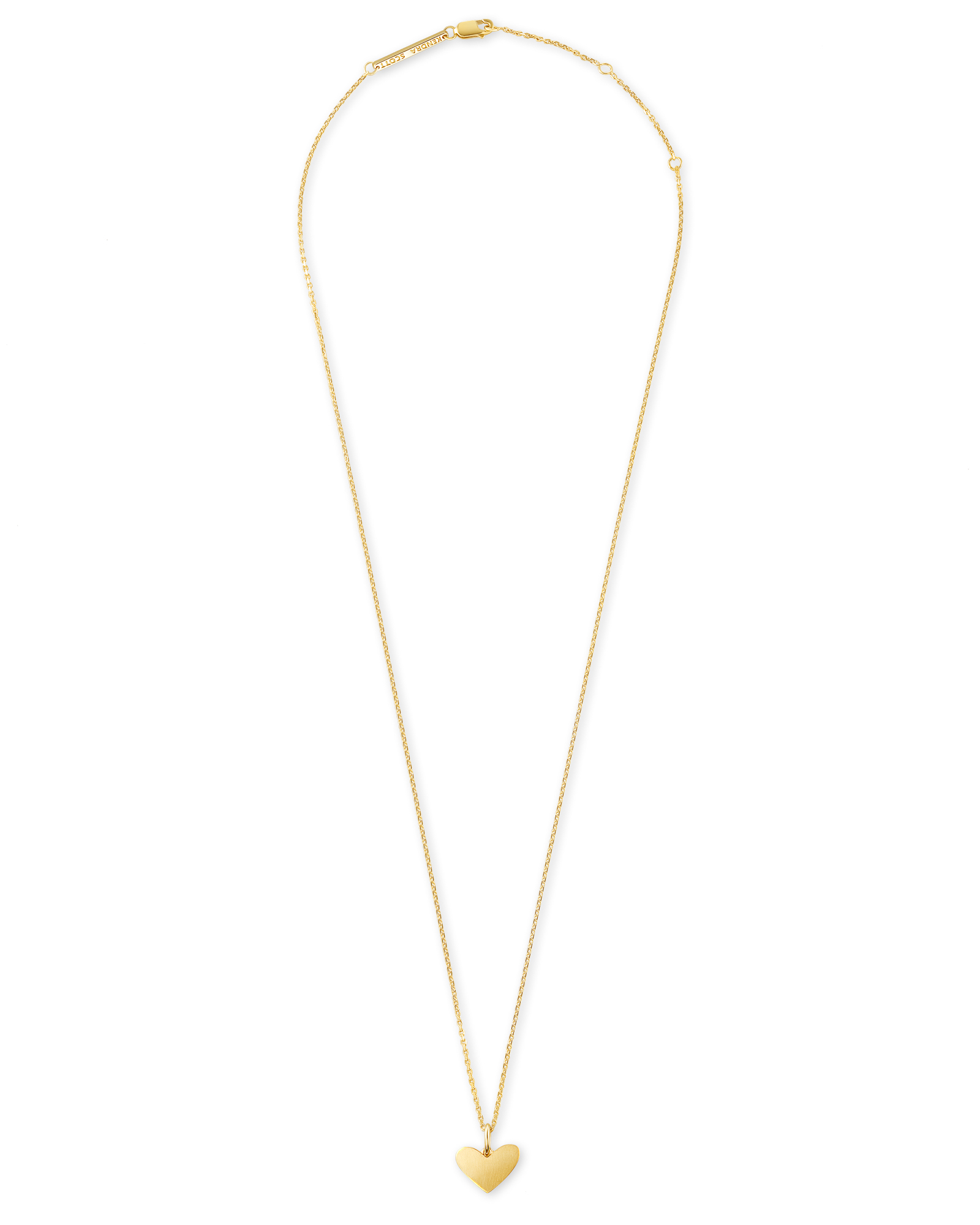 Ari Heart Charm Necklace in 18k Gold Vermeil Kendra Scott