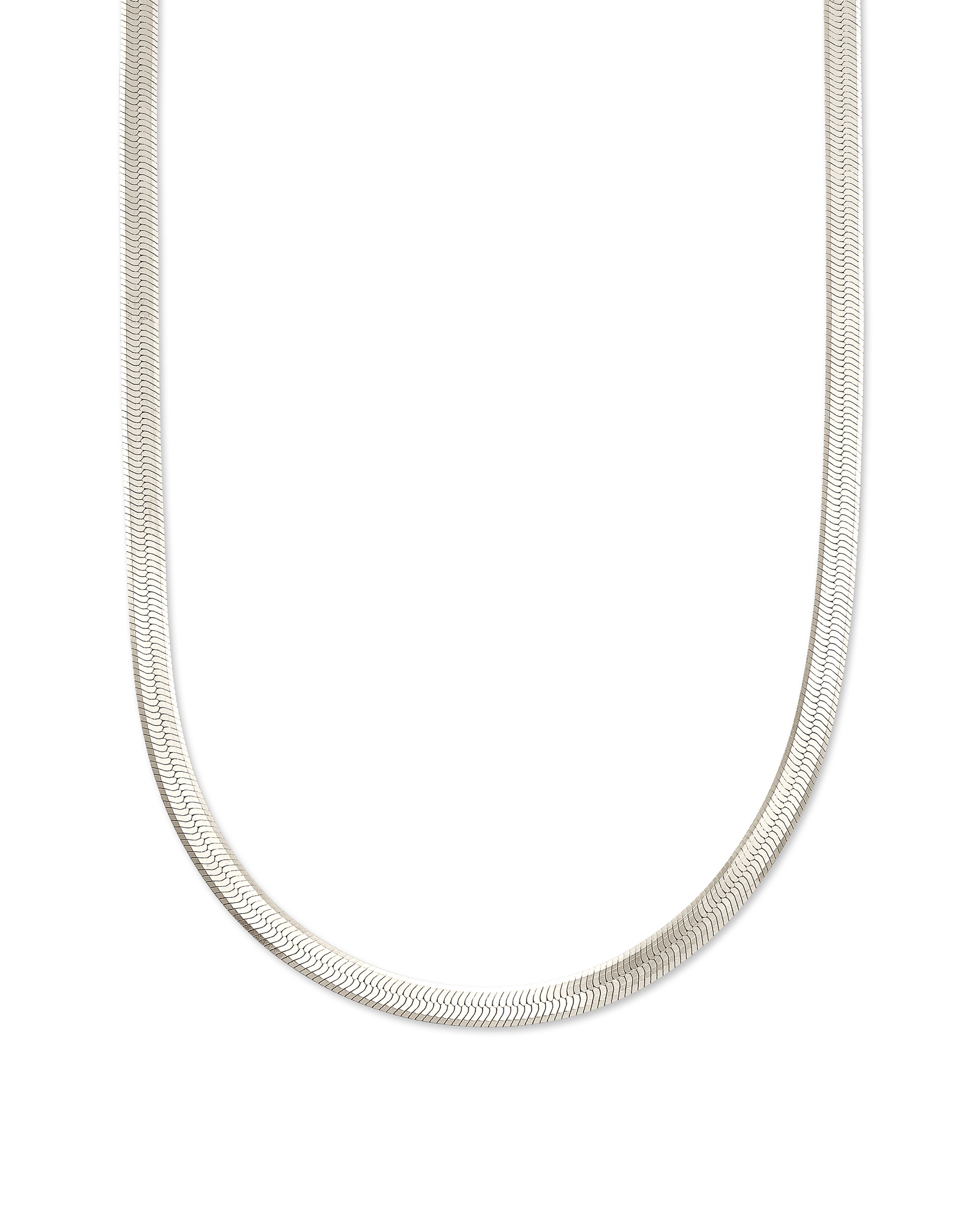 Herringbone Chain Necklace in Sterling 