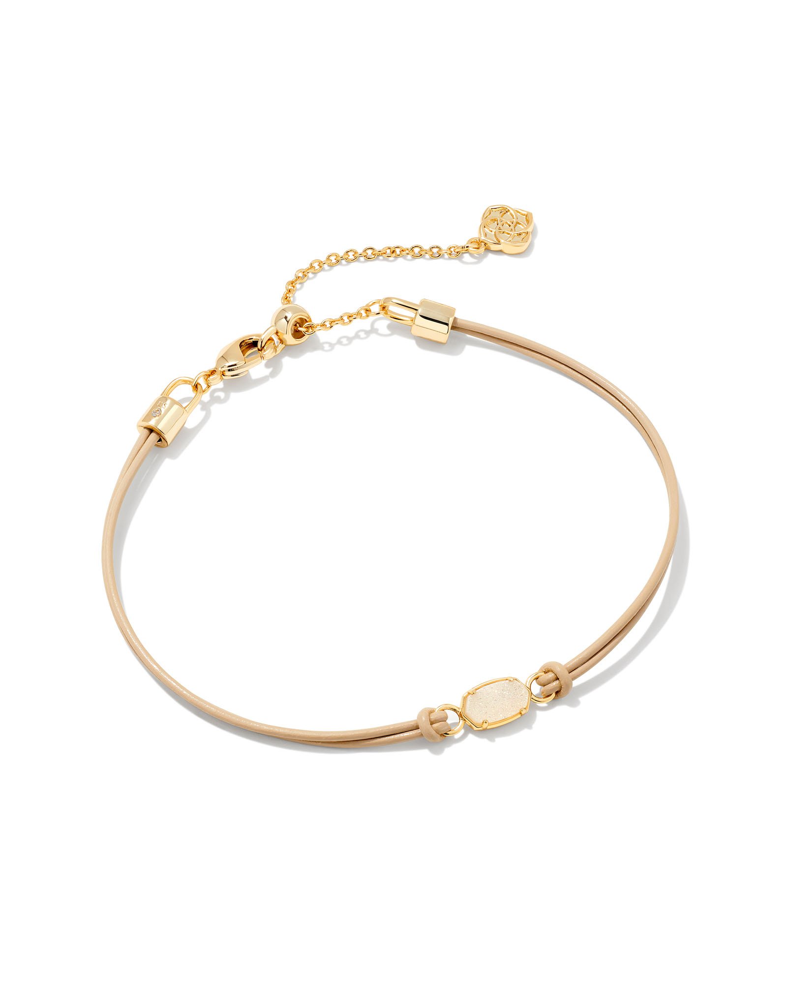 Emilie Gold Corded Bracelet in Iridescent Drusy Kendra Scott