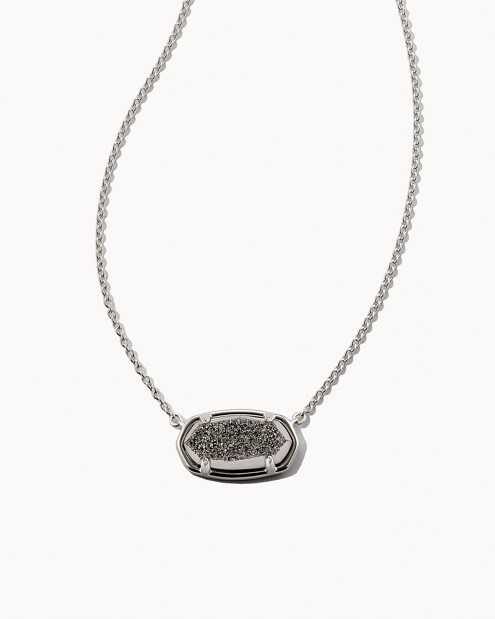 Kendra Scott Elisa Silver Pendant Necklace In Peridot Illusi | Meigs  Jewelry | Tahlequah, OK