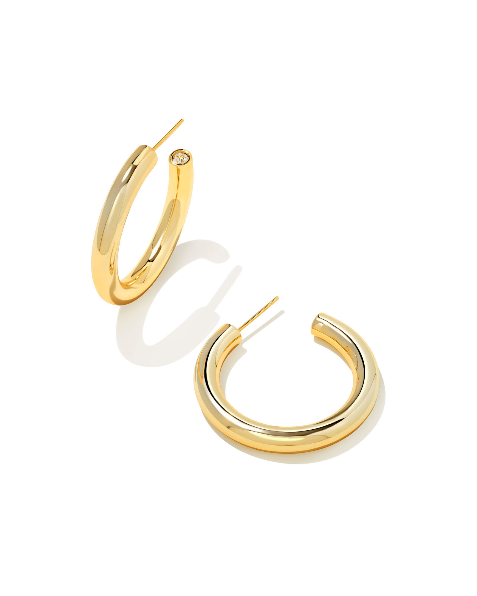 Buy Austere Gold Hoop Earrings Online  CaratLane