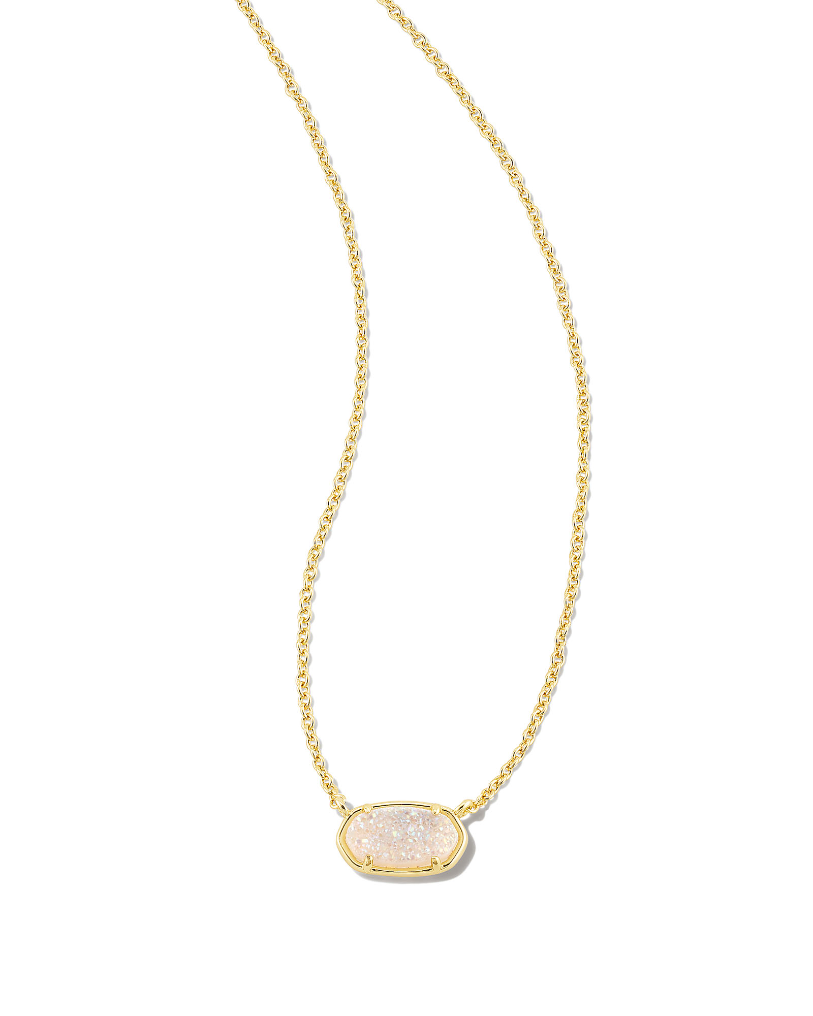 Grayson Gold Pendant Necklace in Iridescent Drusy | Kendra Scott