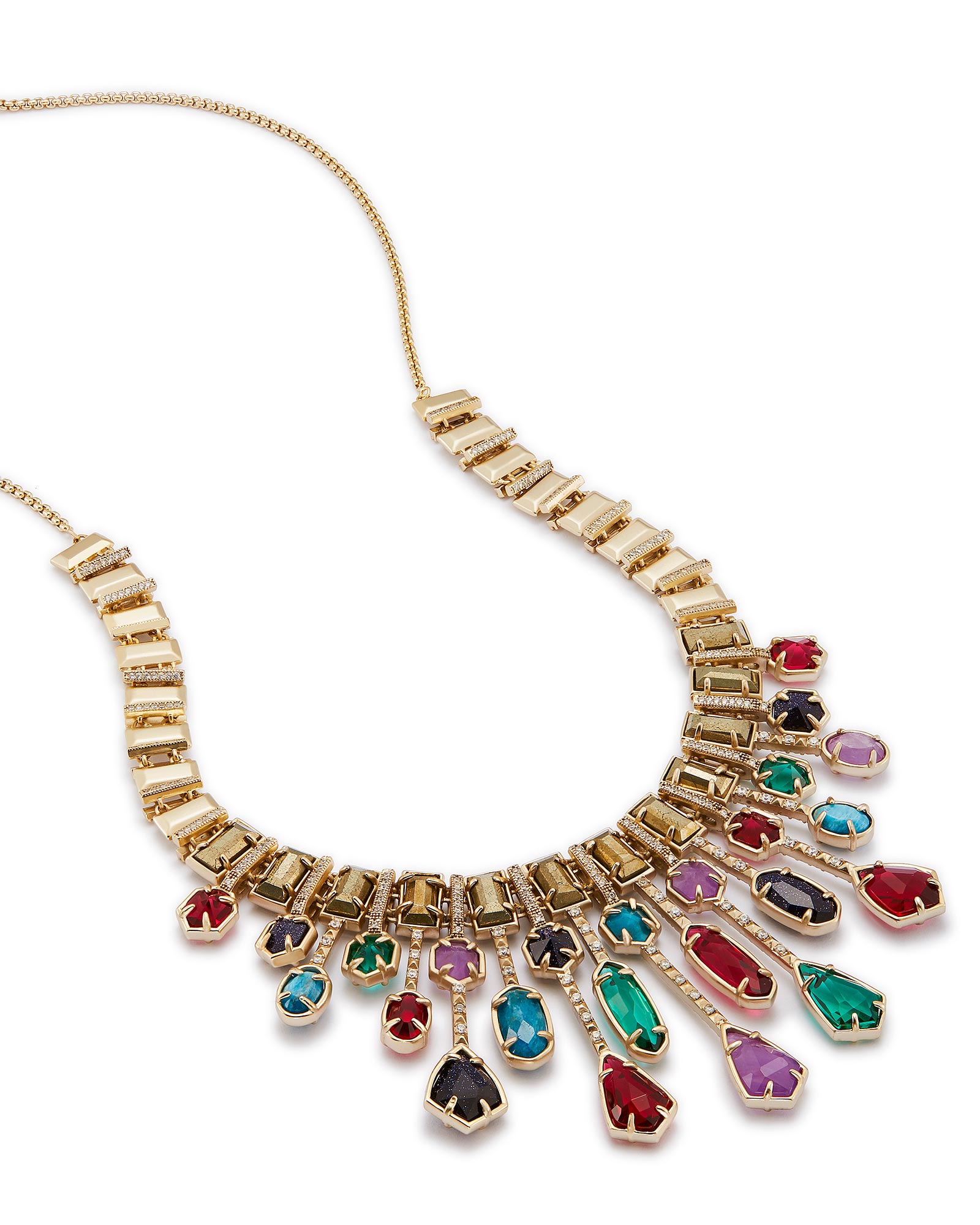 Bette Brass Statement Necklace in Jewel Tones | Kendra Scott