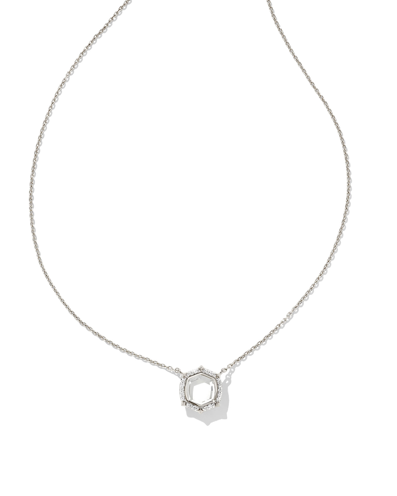 Classic Gigi Sapphire necklace, White Gold, 16.5
