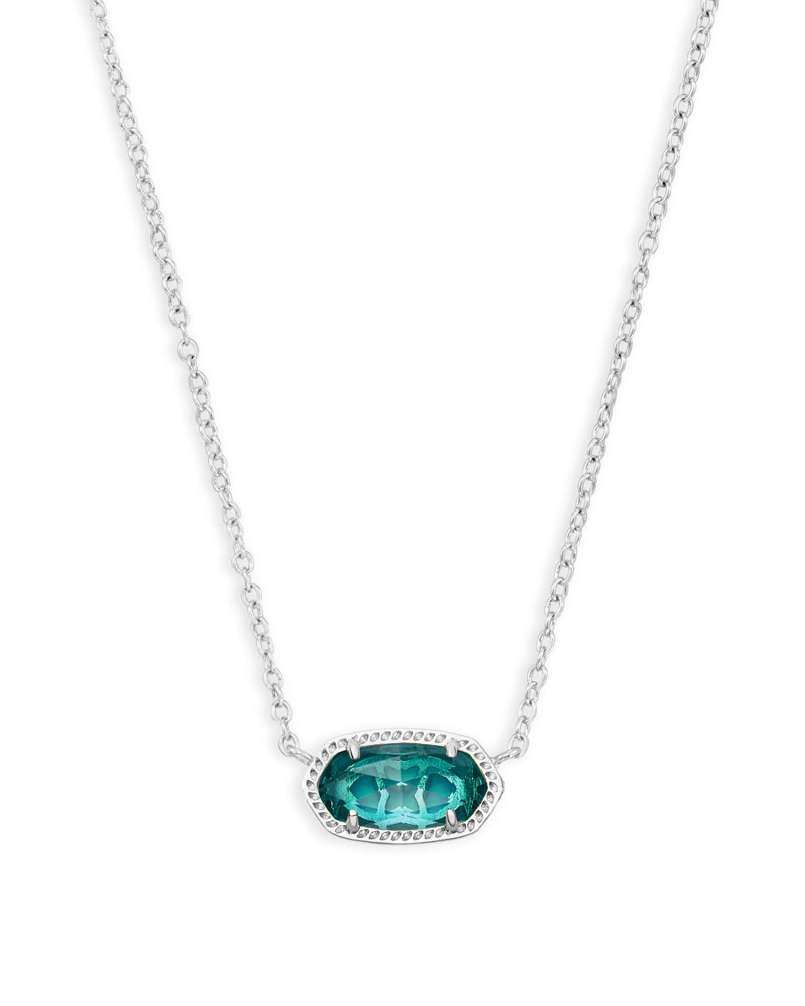 kendra scott silver elisa pendant necklace in iridescent drusy |  plasticdekeyser.be