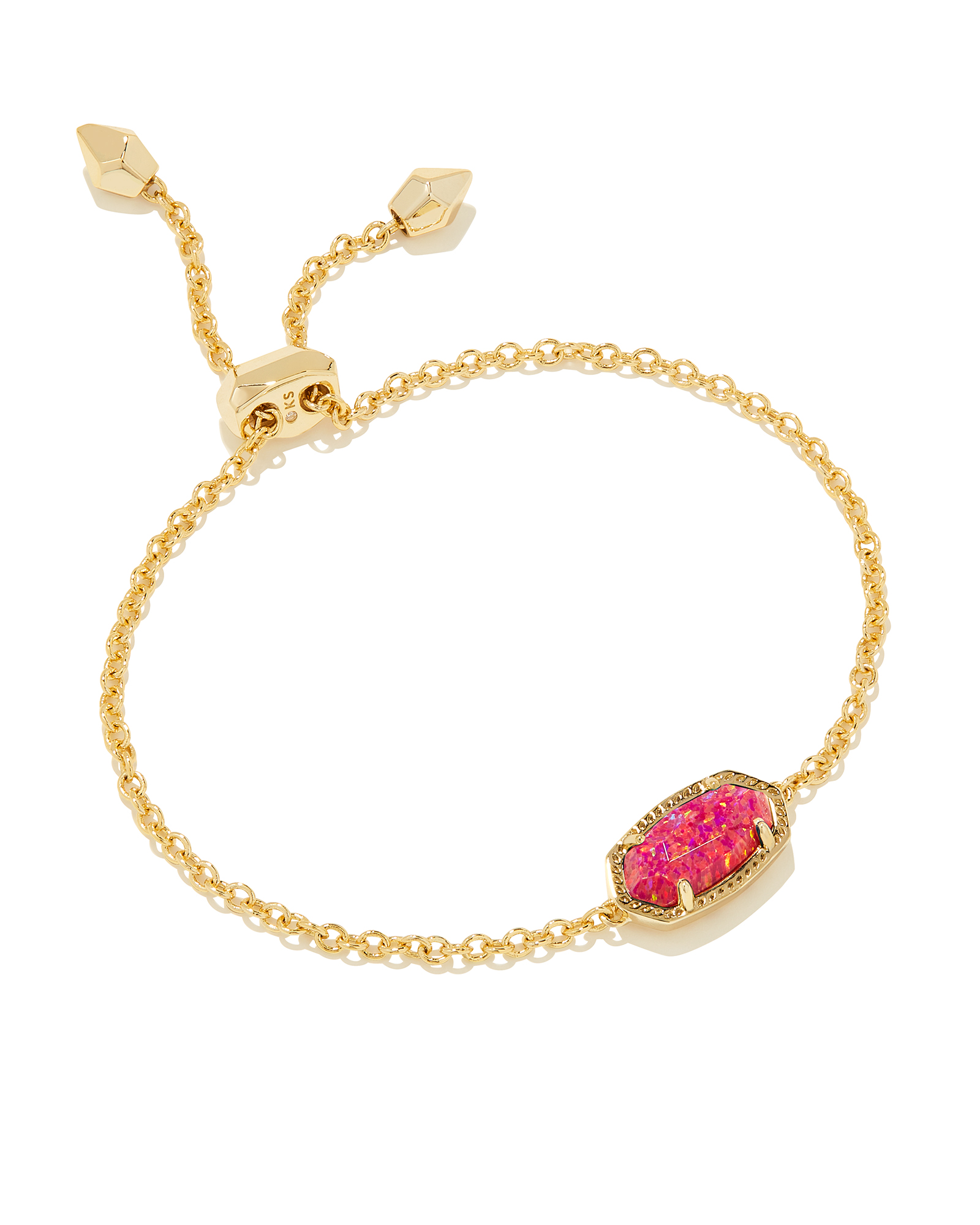 Elaina Gold Delicate Chain Bracelet in Berry Kyocera Opal | Kendra Scott