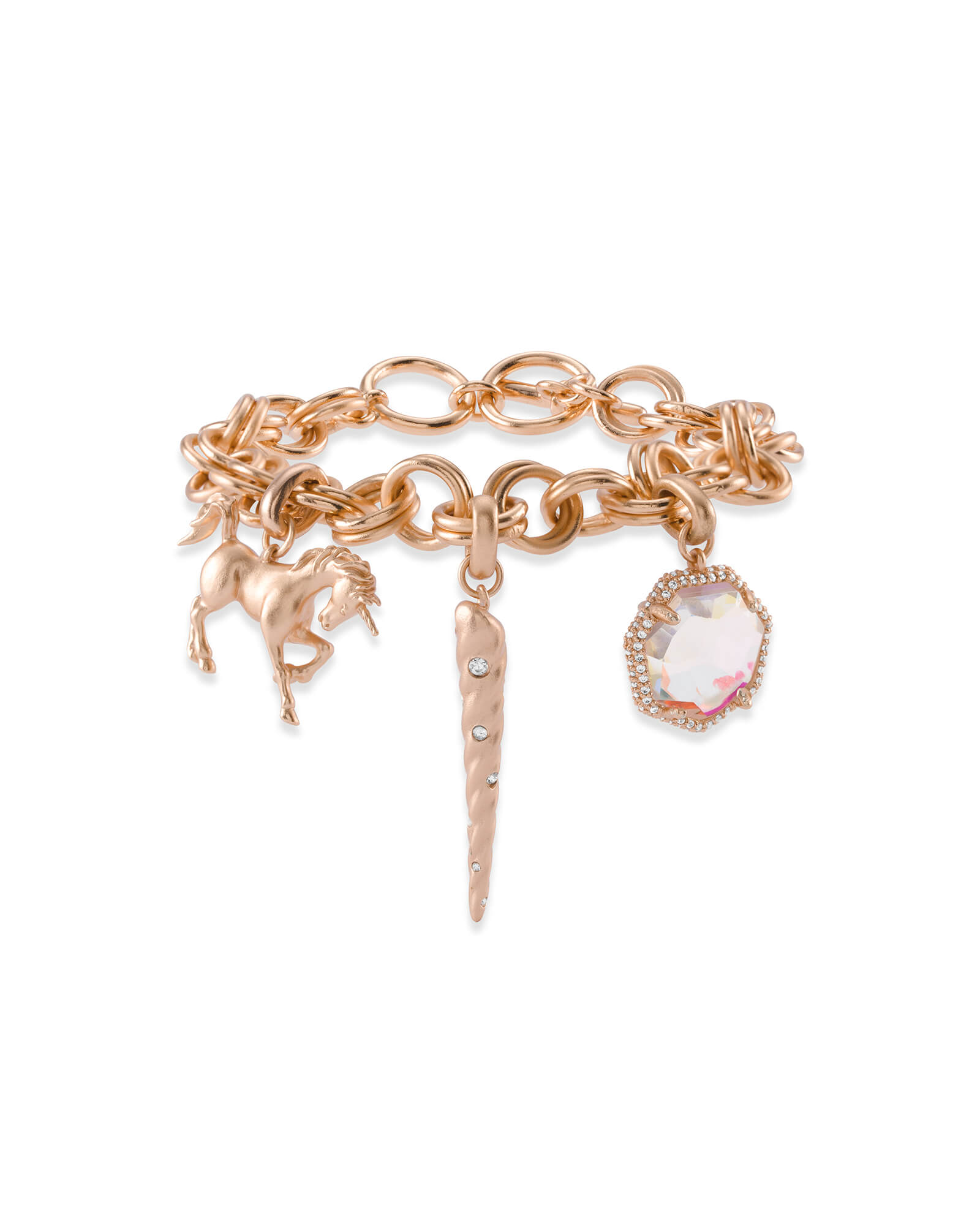 Magical Charm Bracelet Set in Rose Gold 