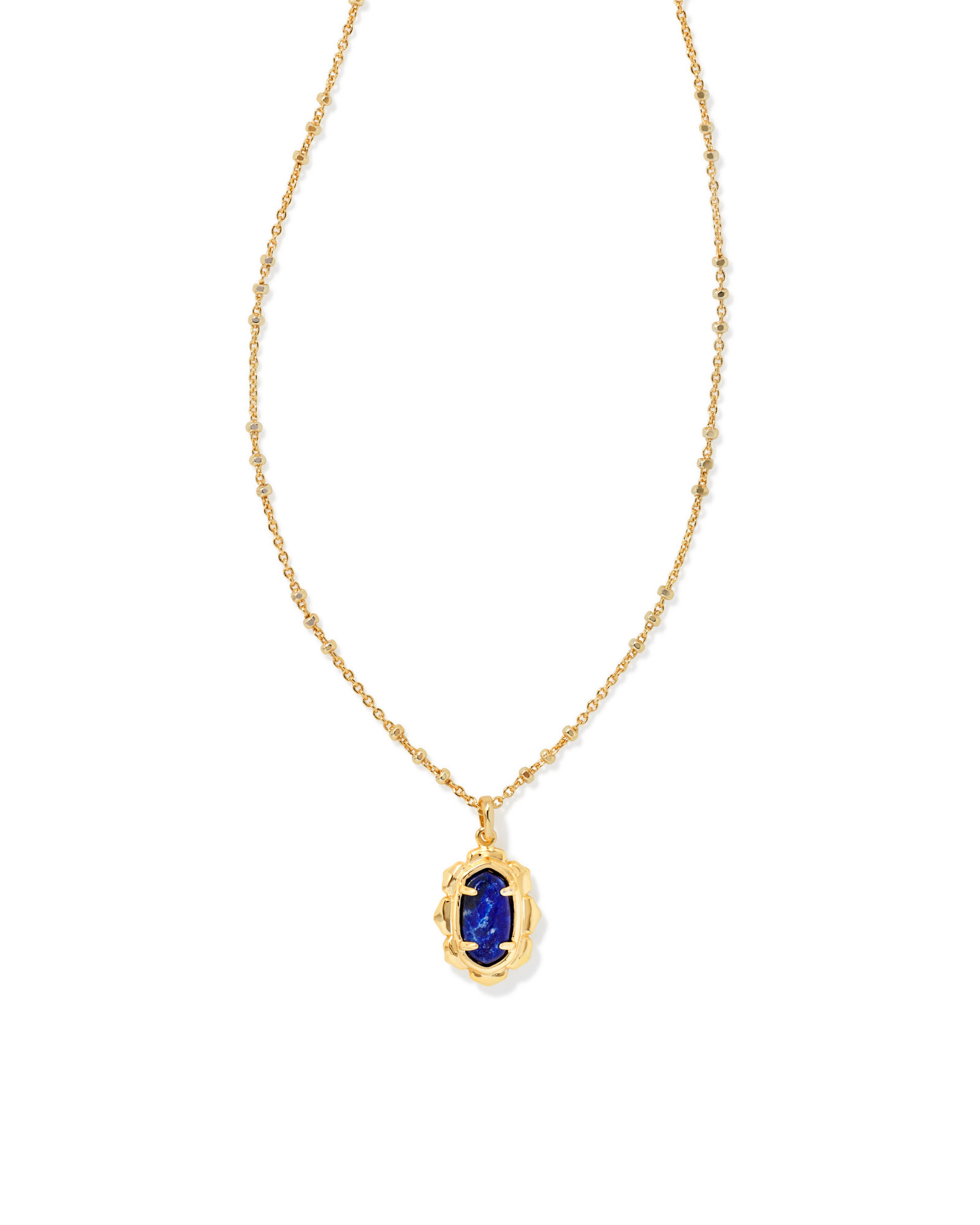 Piper Gold Pendant Necklace in Blue Lapis | Kendra Scott