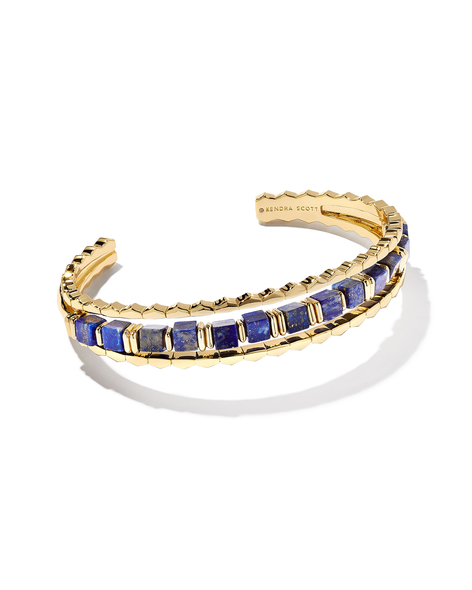 Ember Gold Triple Cuff Bracelet in Blue Lapis | Kendra Scott