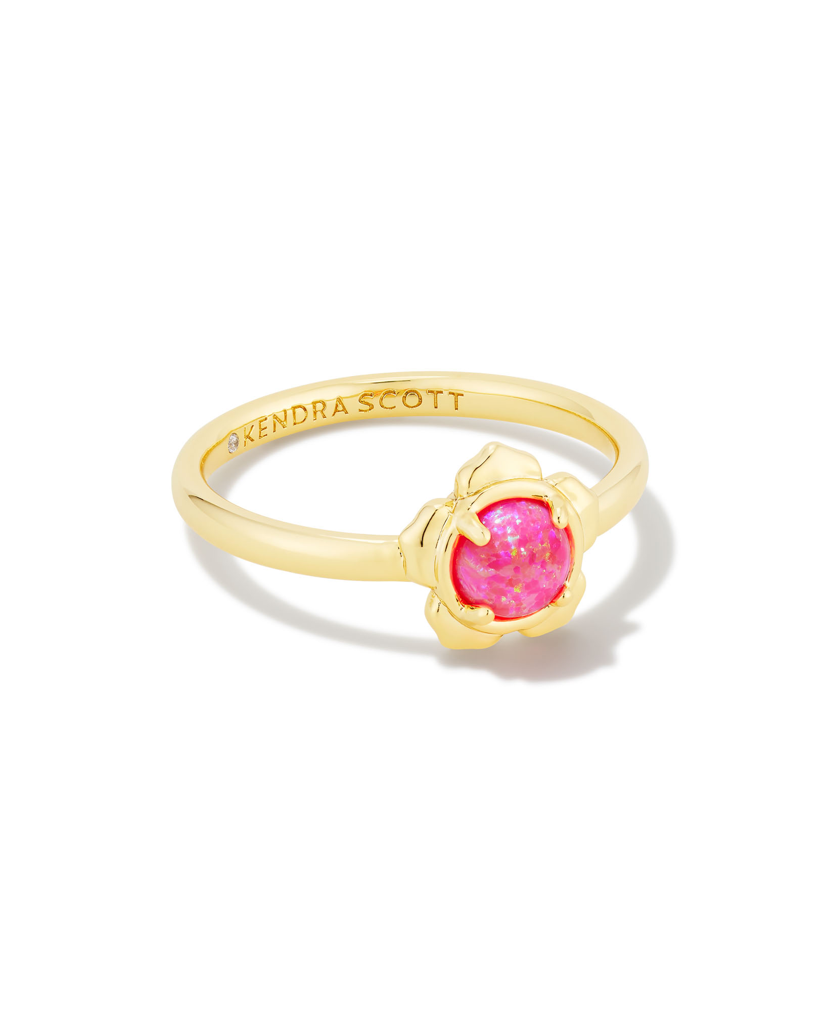 Buy Gold-Toned & Pink Rings for Women by Priyaasi Online | Ajio.com