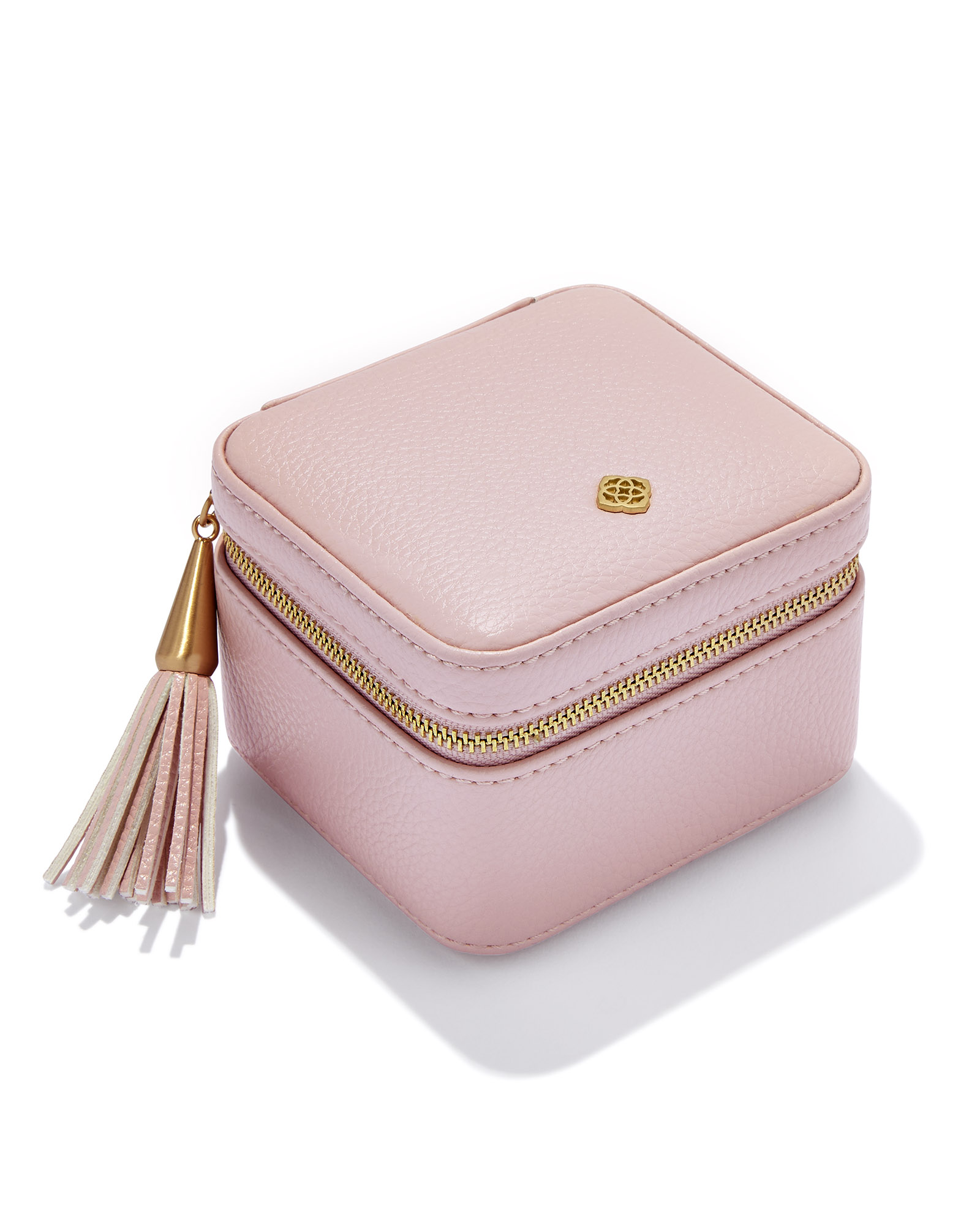 Small Zip Jewelry Case in Blush Pink Kendra Scott