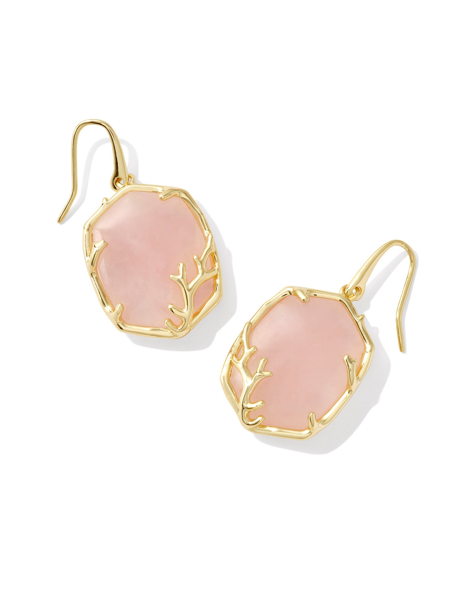Quartz Earrings Carla Kendra Scott Rose Quartz Kendra Scott Gold