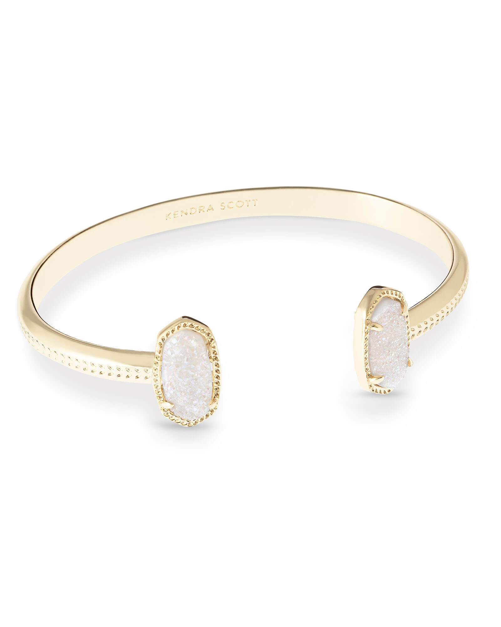 Arden Cuff Bracelet Gold - White Crystal – Occasionally Yours