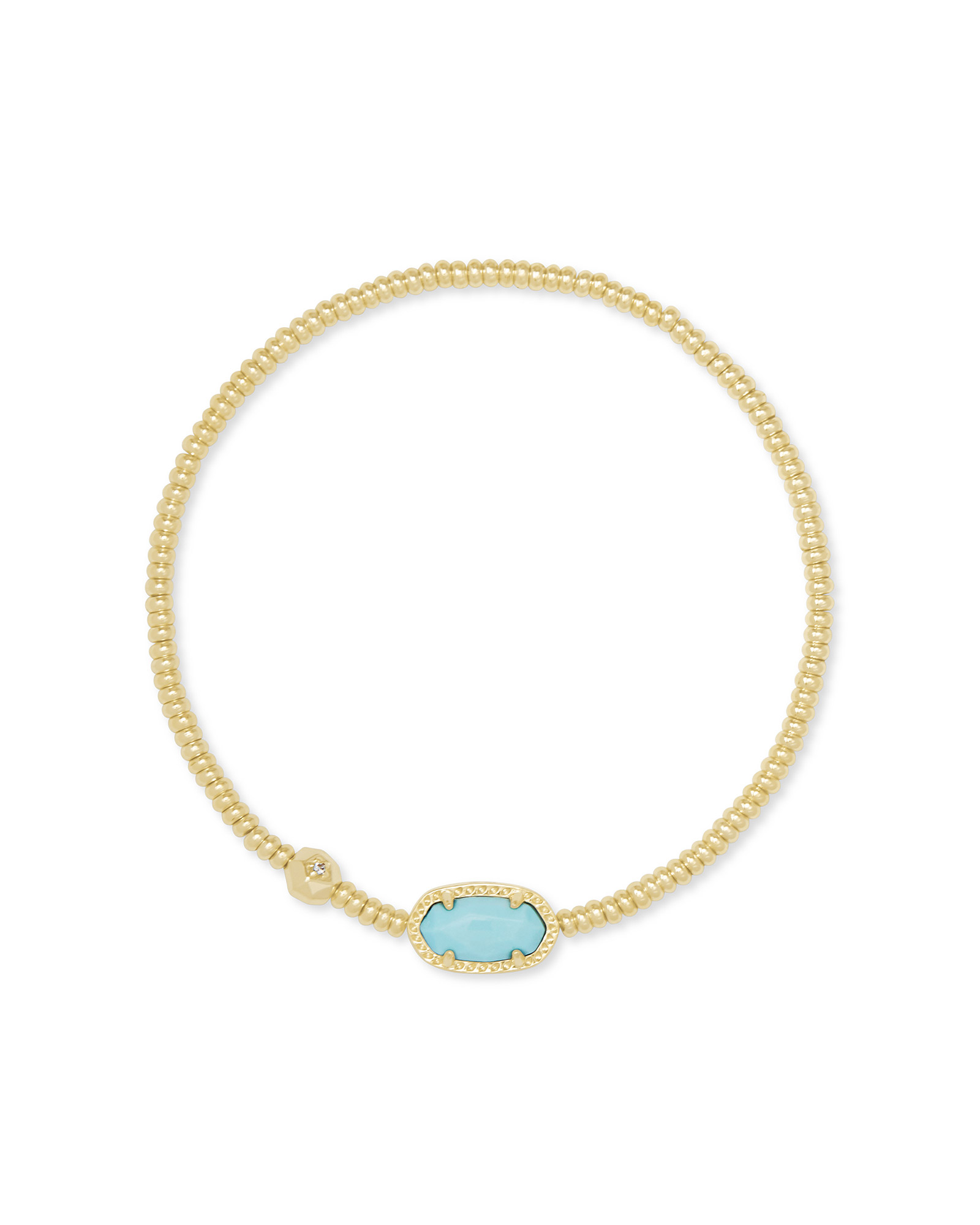 Grayson Gold Stretch Bracelet in Light Blue Magnesite | Kendra Scott