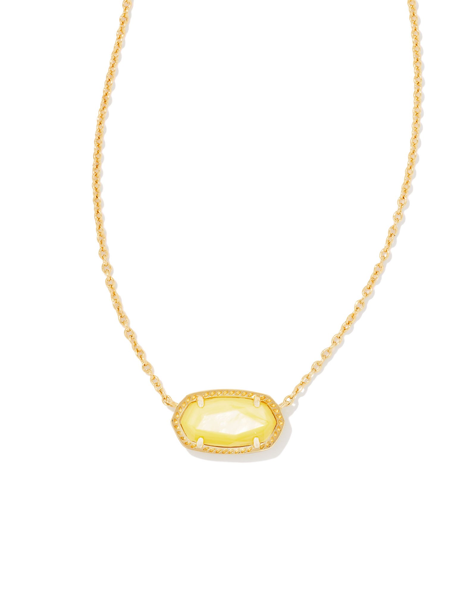 Elisa Gold Pendant Necklace in Light 