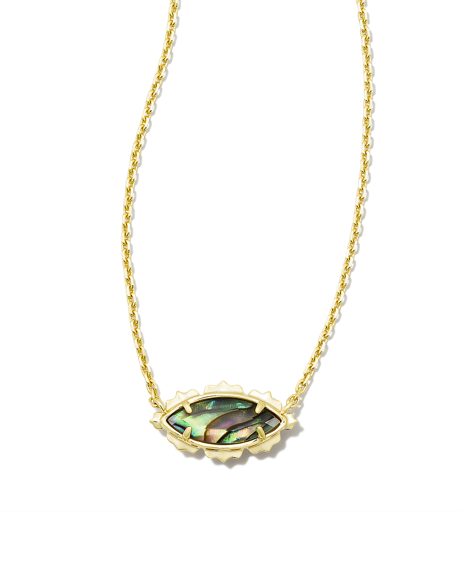Kendra Scott Inez Gold Long Pendant Necklace in Abalone Shell: Precious  Accents, Ltd.