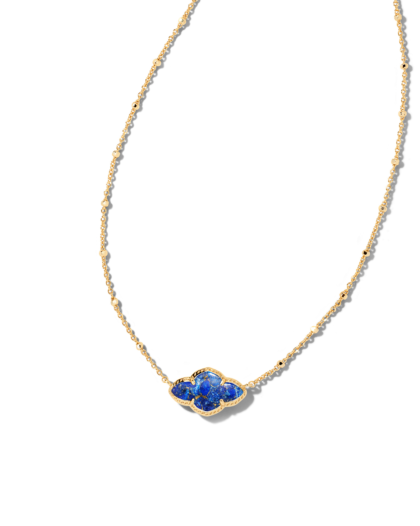 Abbie Gold Pendant Necklace in Bronze 
