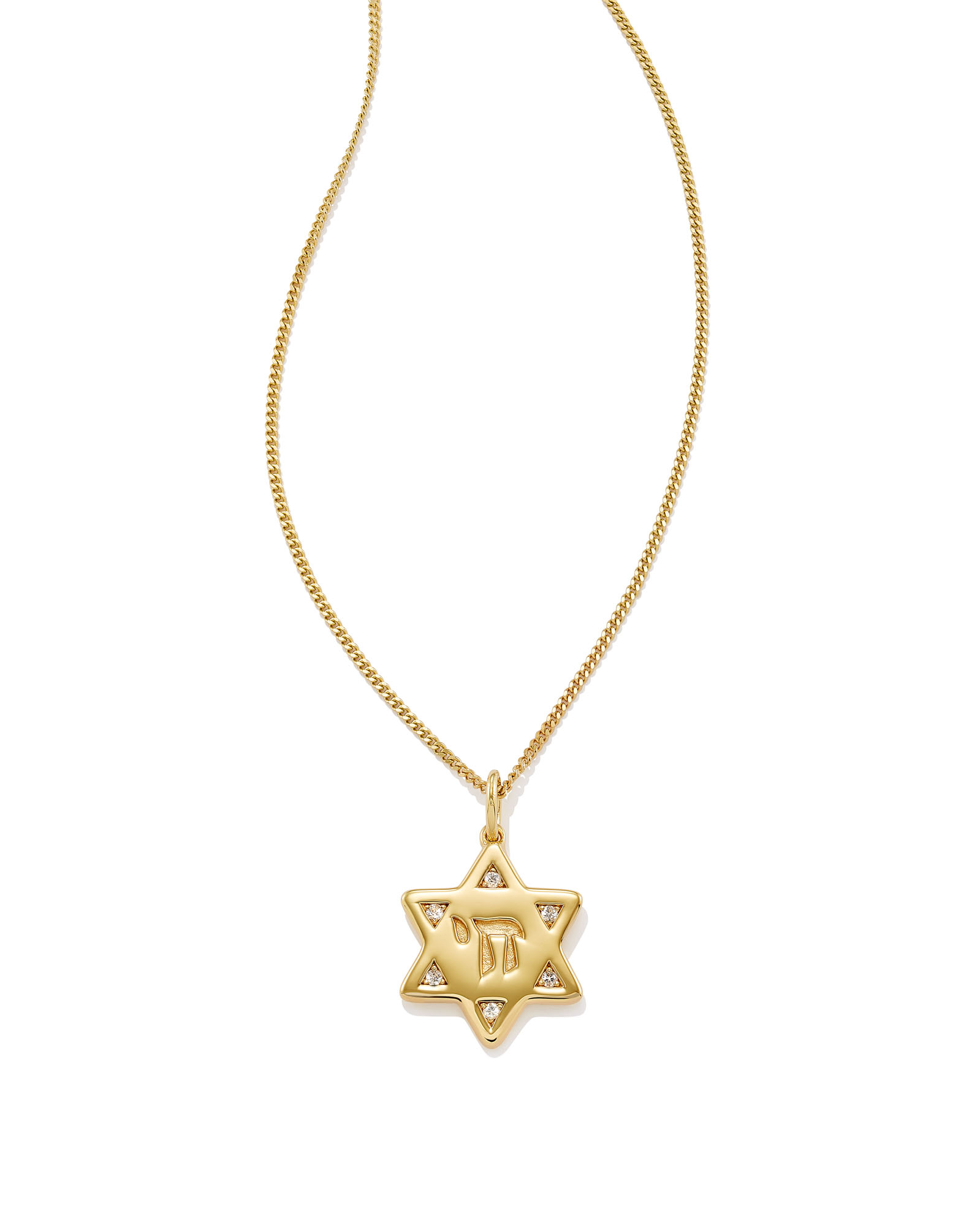 Star of David 18k Gold Vermeil Pendant 