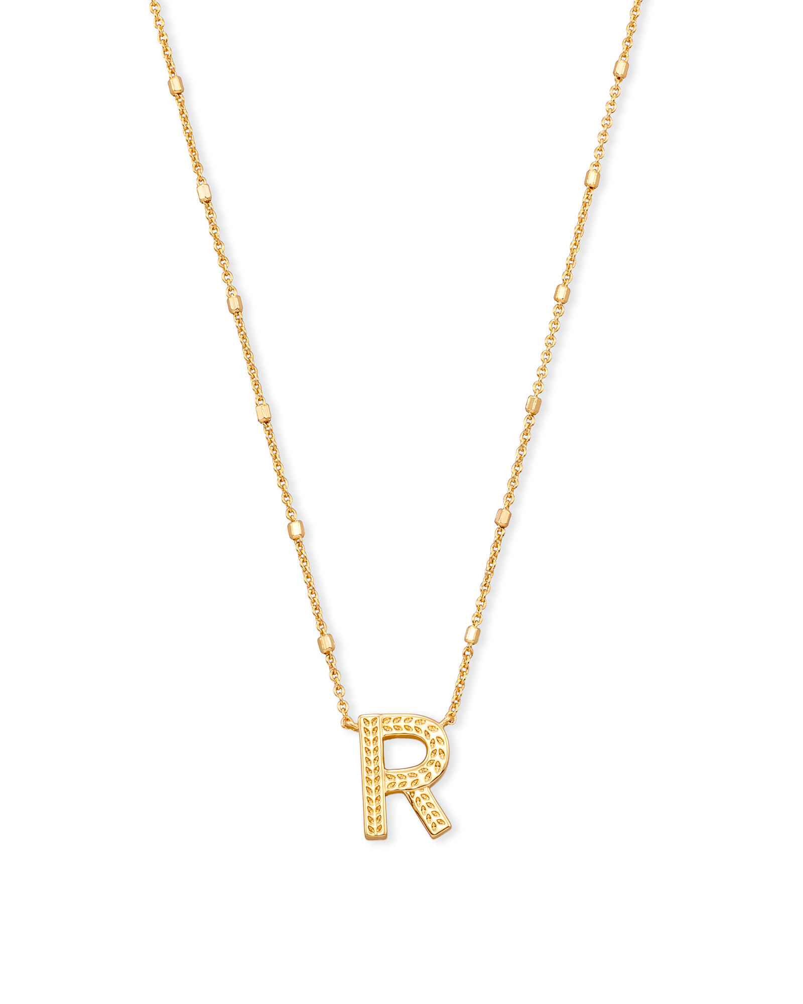 Initial R Necklace Adjustable 41-46cm/16-18' in 18k Gold Vermeil on  Sterling Silver | Jewellery by Monica Vinader