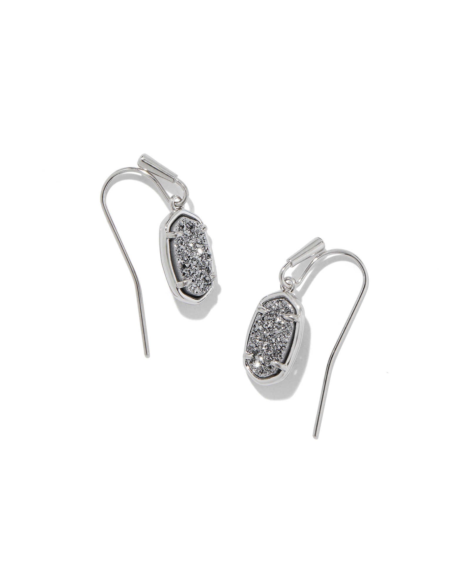 Momi Druzy Earrings in Silver