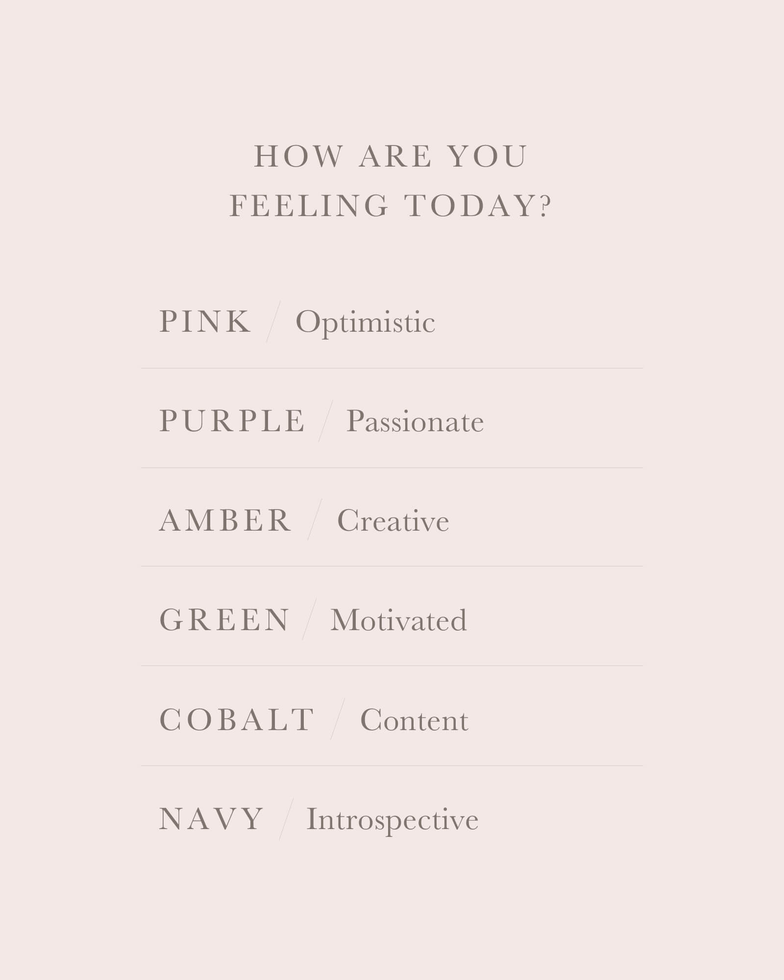 Kendra Scott Mood Ring Chart