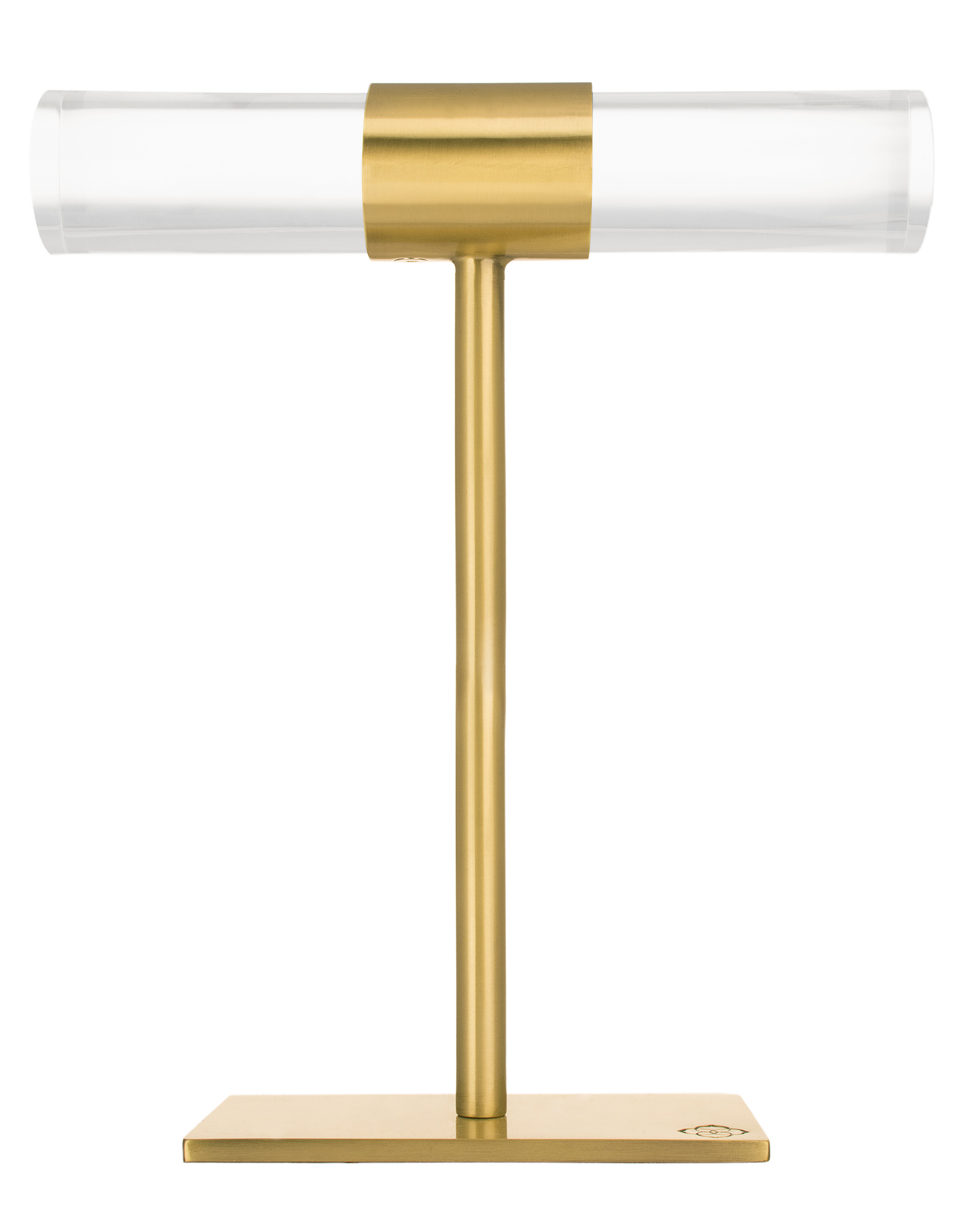 Large T-Bar Jewelry Stand in Brass 