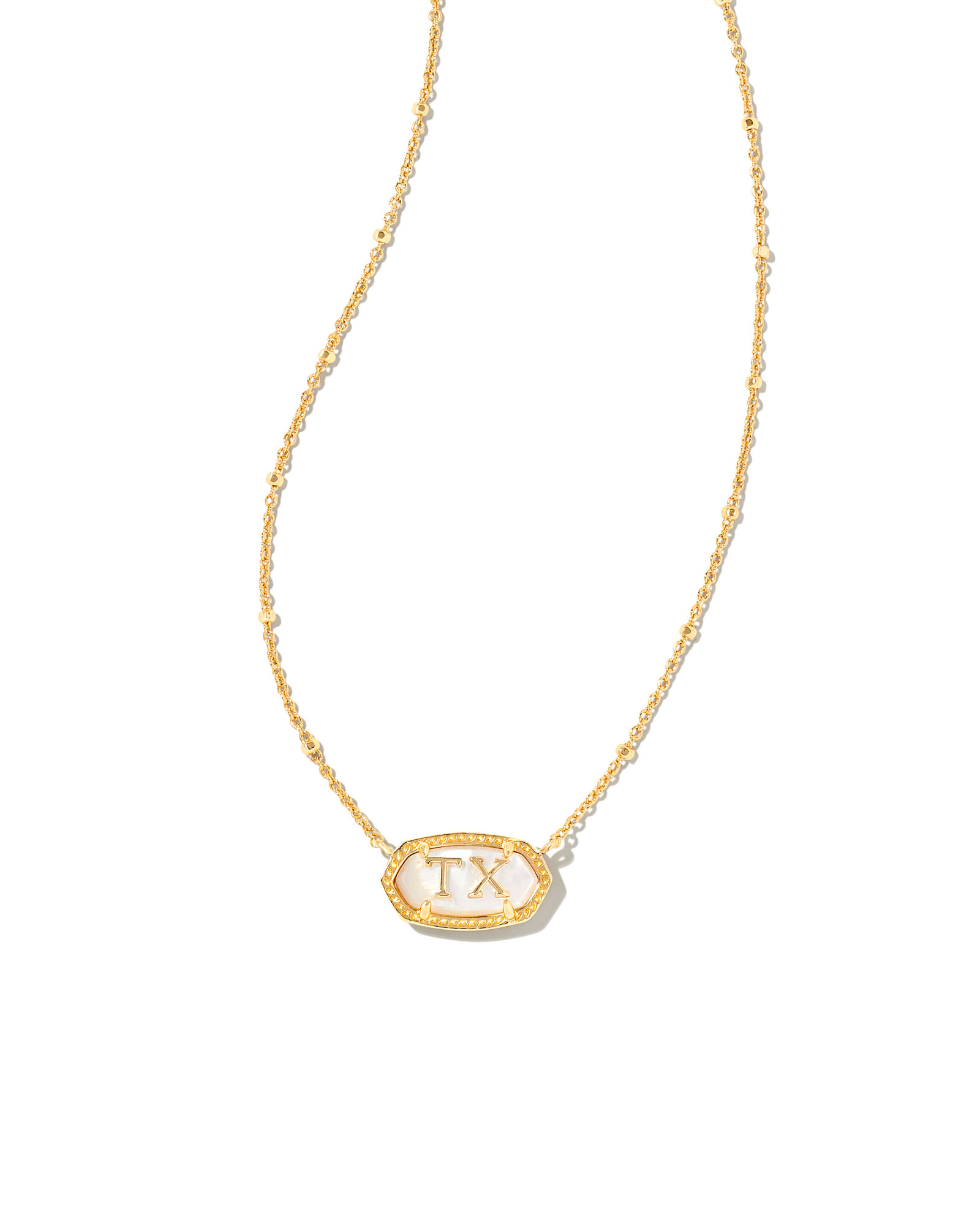 Elisa Gold Texas Necklace in Ivory Mother-of-Pearl | Kendra Scott