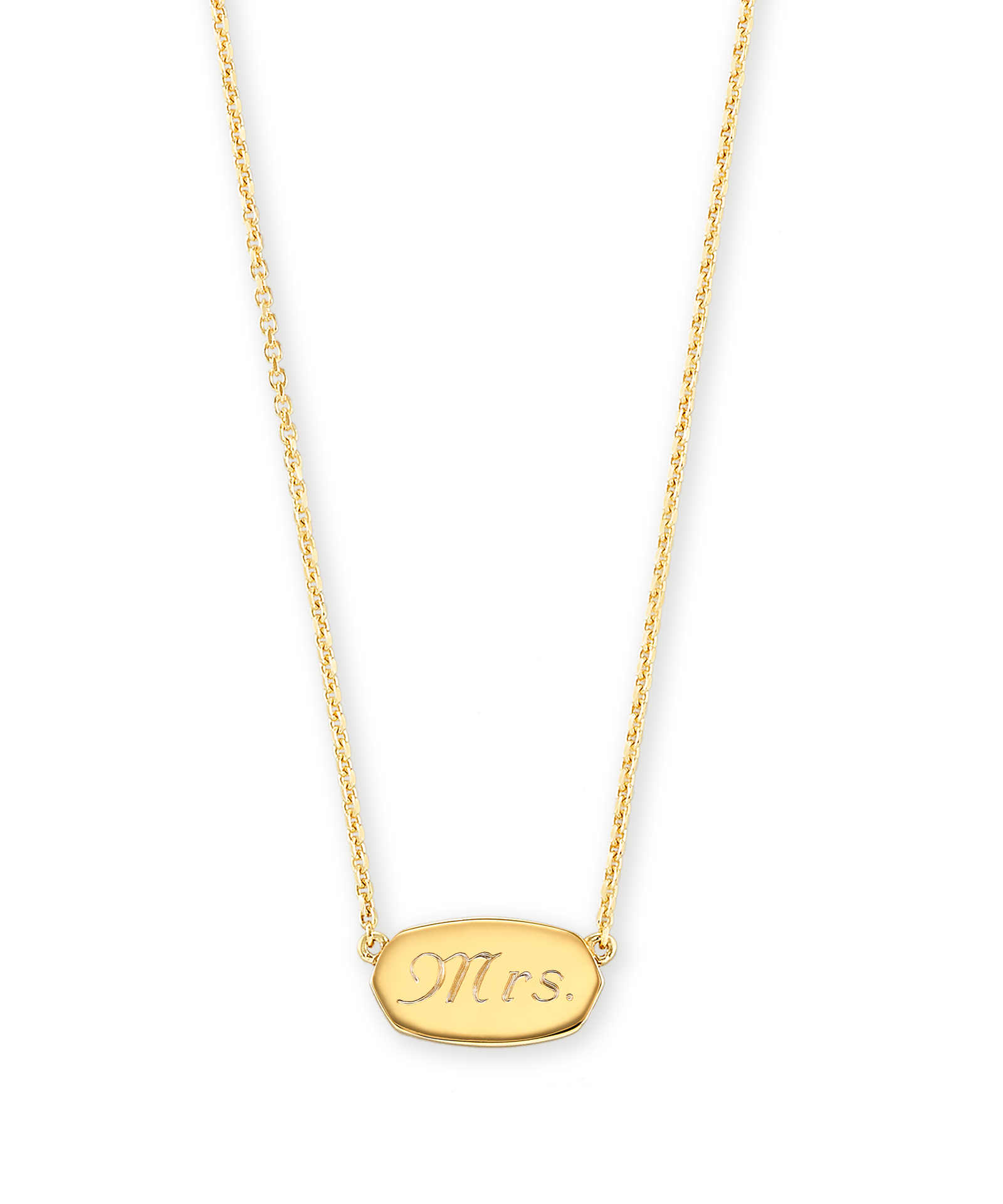 Mrs. Elisa Pendant Necklace in 18k Gold 