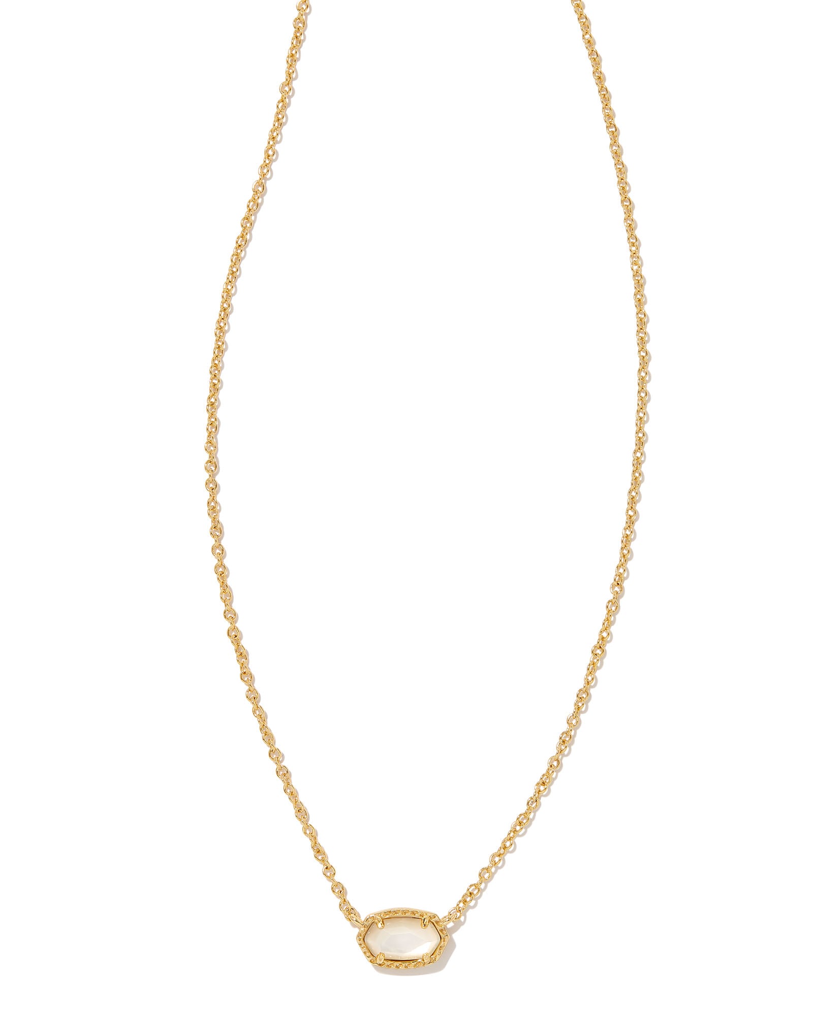 Heart Letter G Gold Ivory Mother of Pearl Short Pendant Necklace - Kendra Scott main image 1