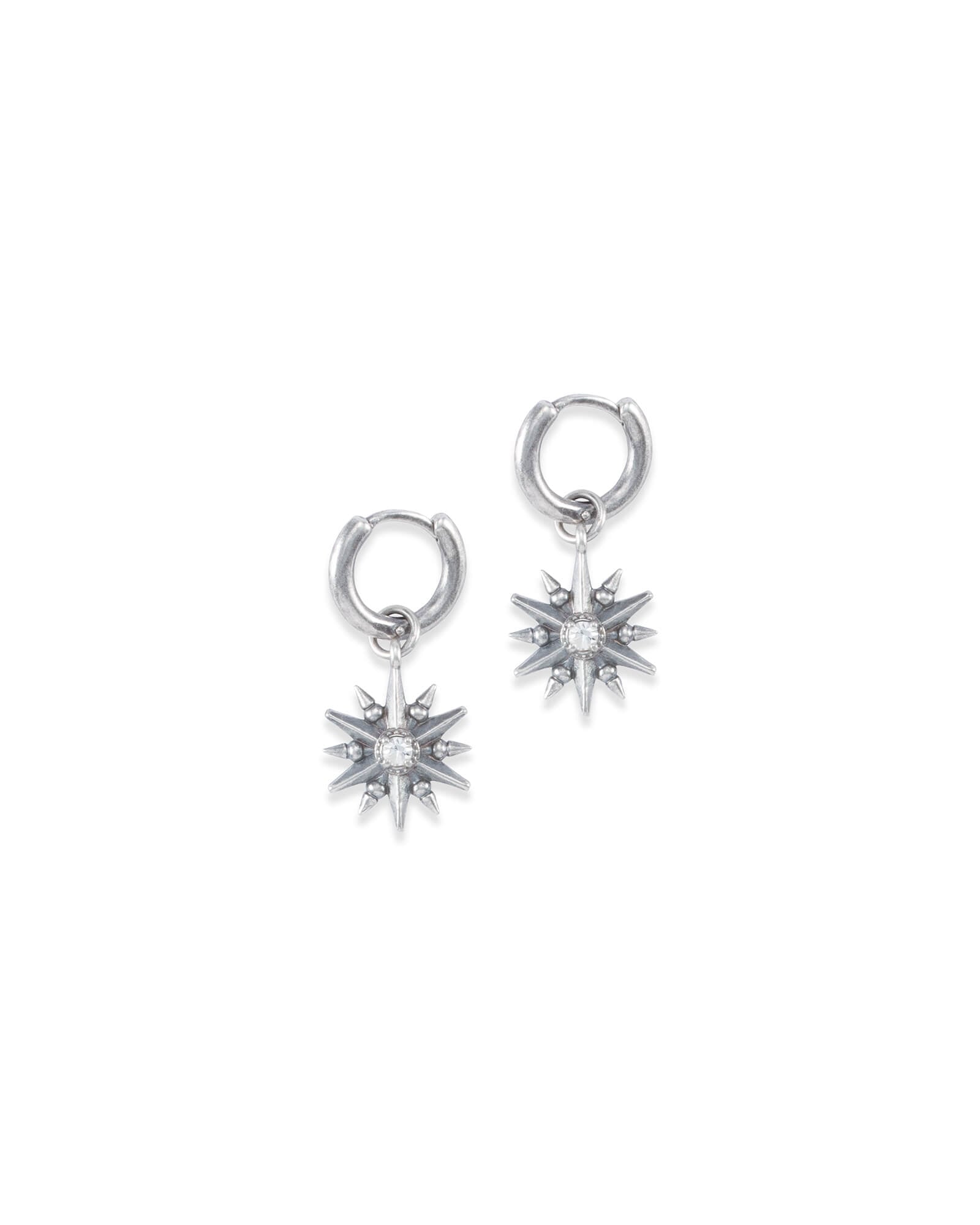 Starburst Charm Earrings Set in Vintage 