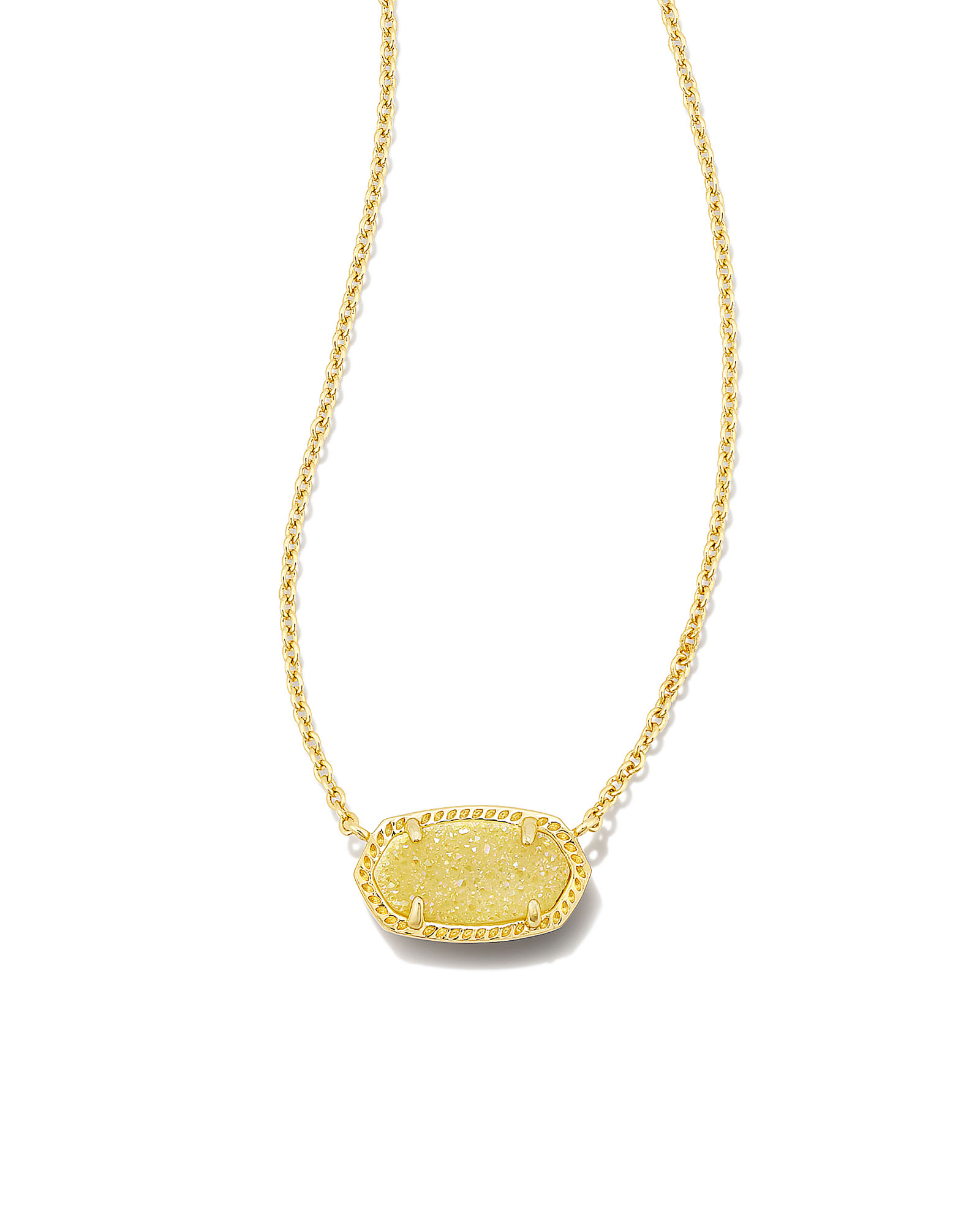 Kendra Scott Elisa Pendant Necklace in Pave Diamond and 14k Yellow Gold |  Bridge Street Town Centre