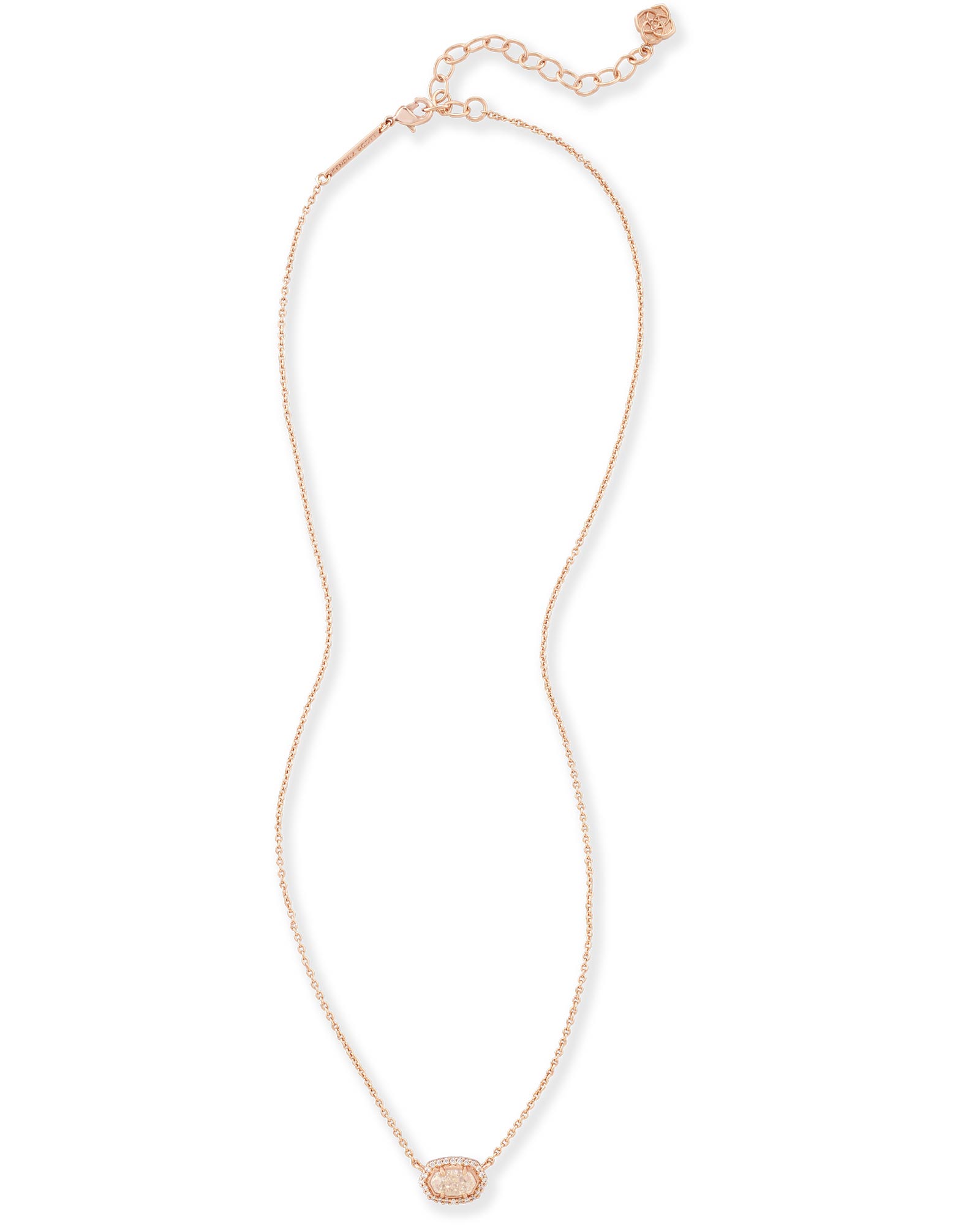 Chelsea Rose Gold Pendant Choker Necklace | Kendra Scott