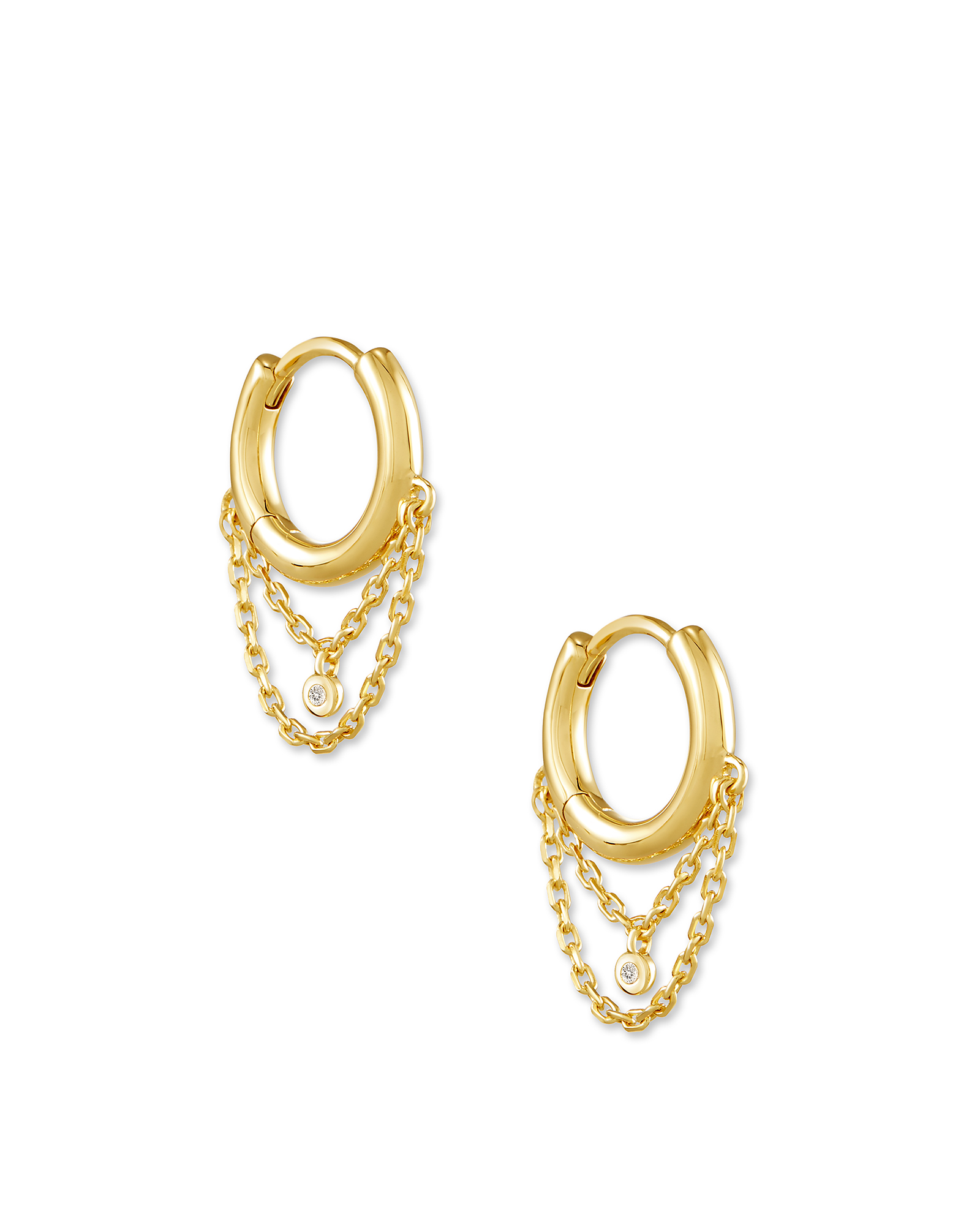 Luxury Westwood Yellow Gold Solid Gold Huggie Earrings With