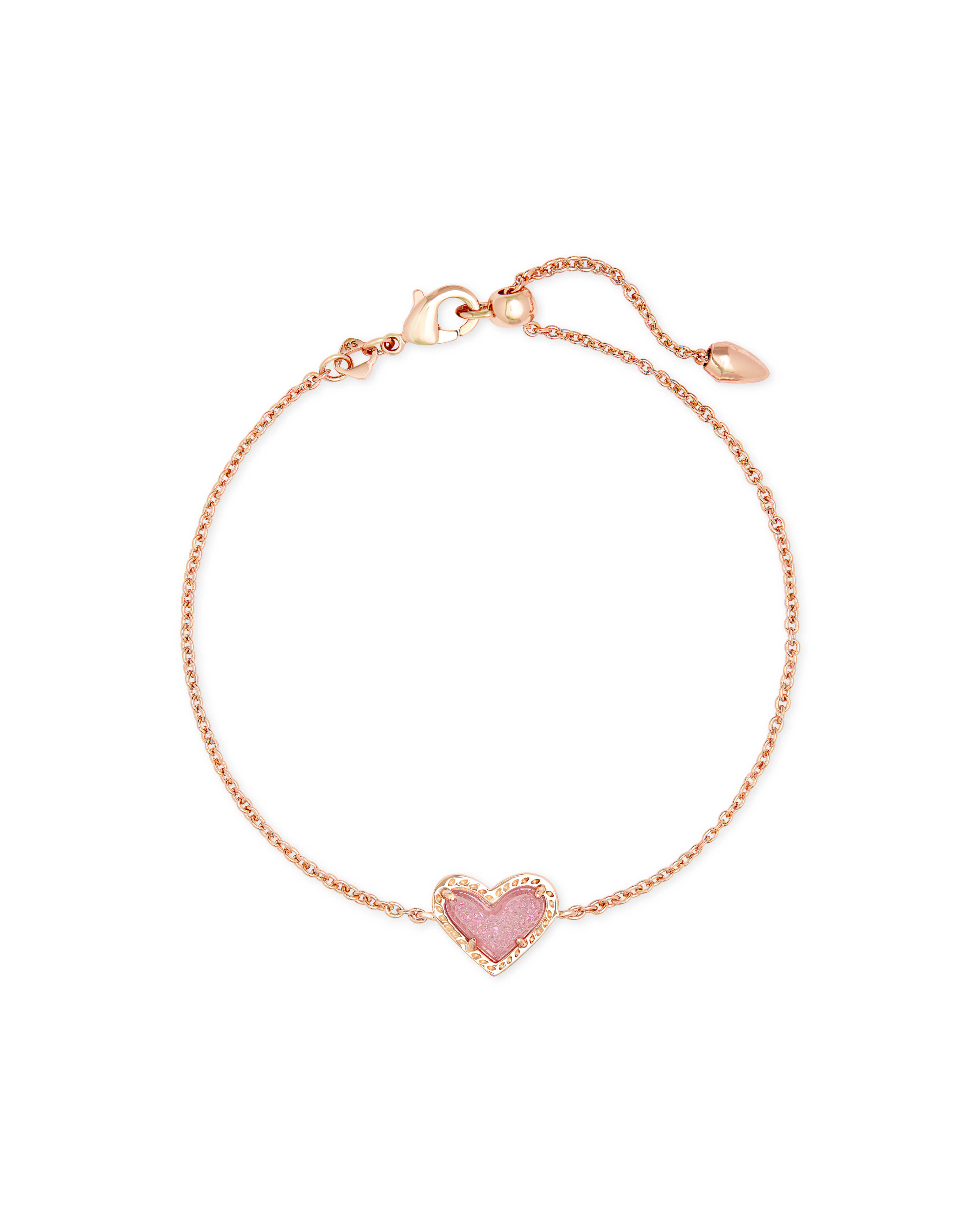 Ari Heart Rose Gold Chain Bracelet in 
