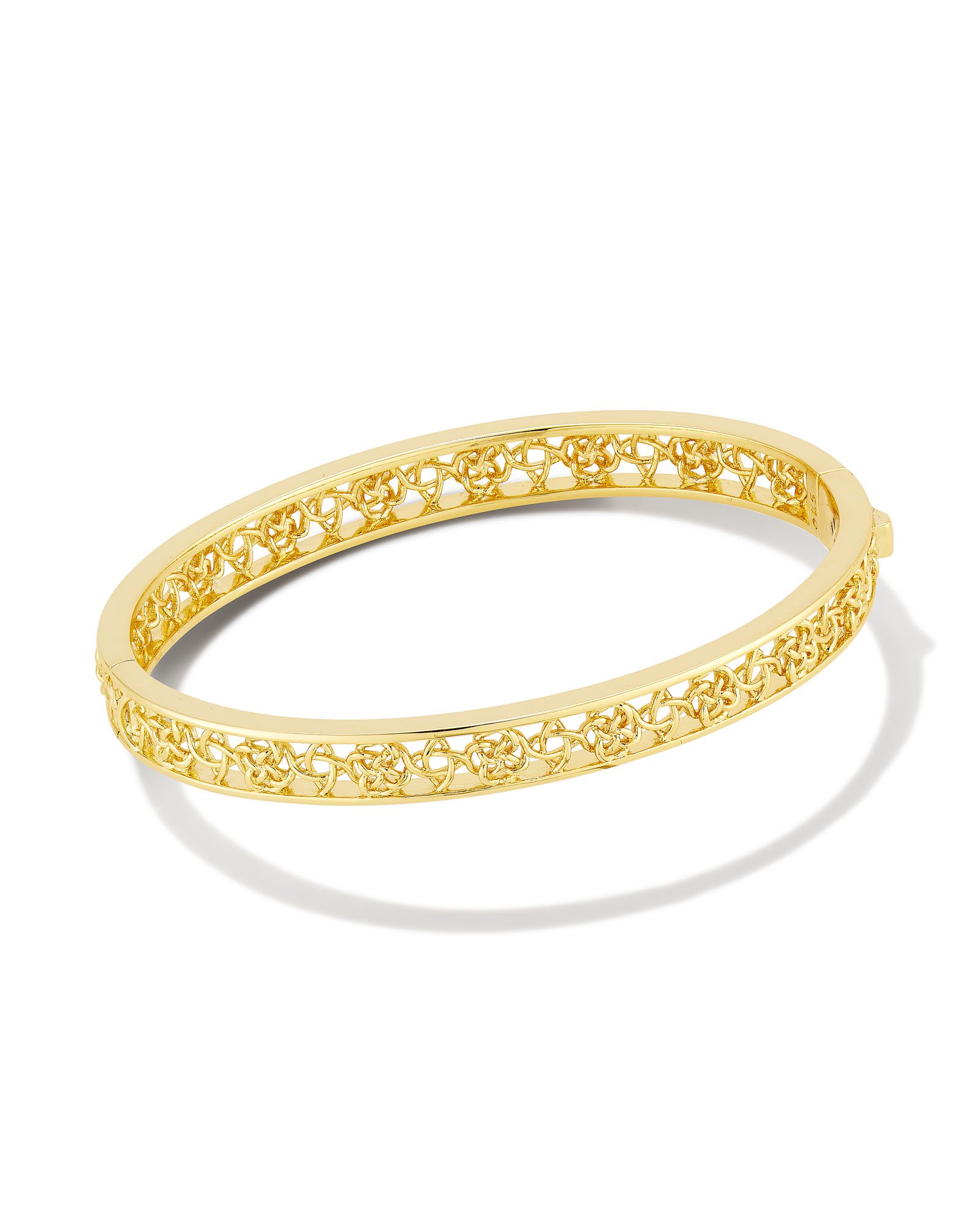 italian 14k two-tone gold 7-day bangle bracelet set