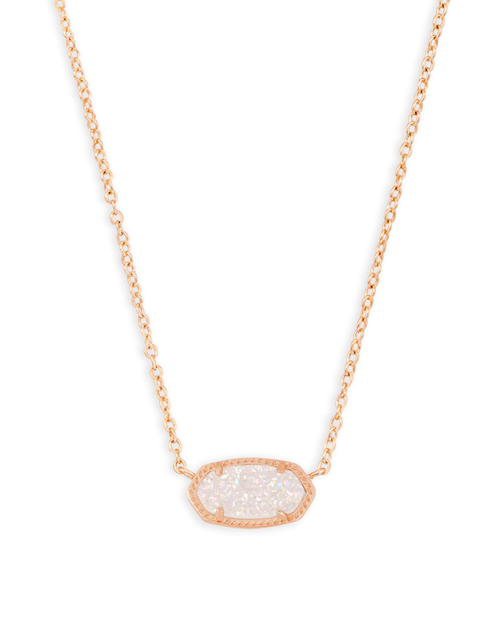Rose Gold Simple Dainty State Of Texas Multicolor Background Pendant Necklace 