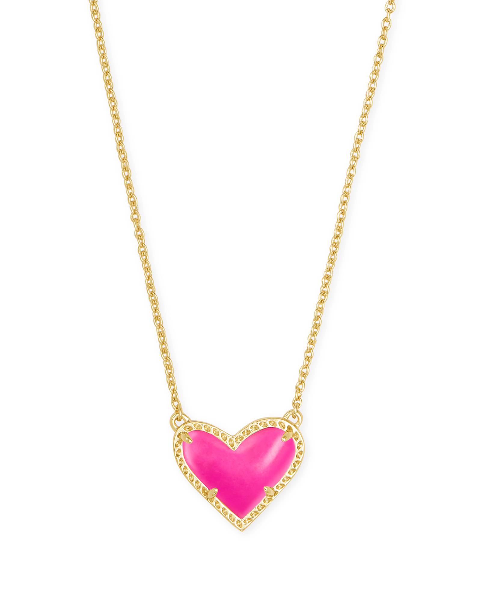 Ari Heart Gold Pendant Necklace in 