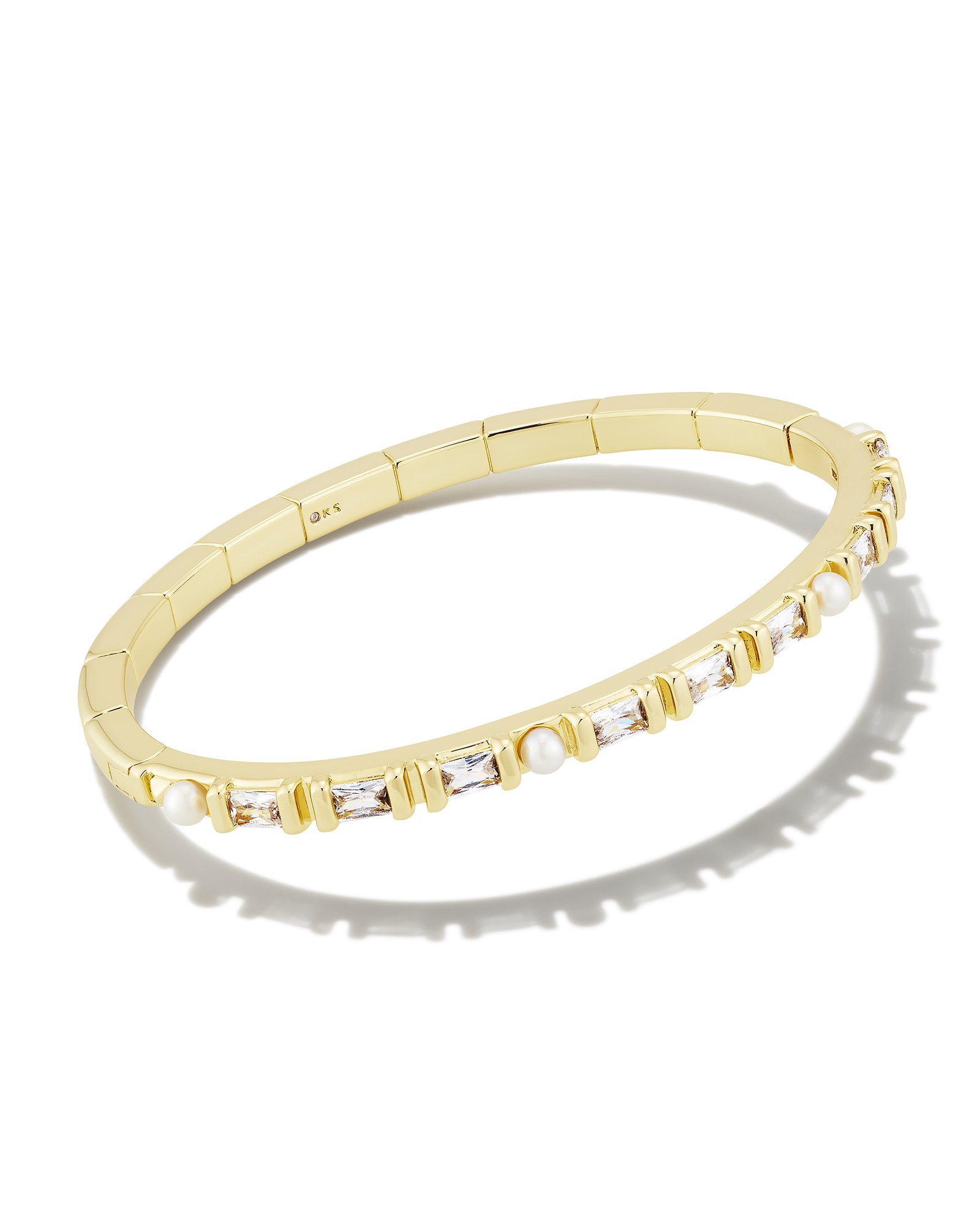 Gracie Gold Bangle Bracelet in White Mix | Kendra Scott